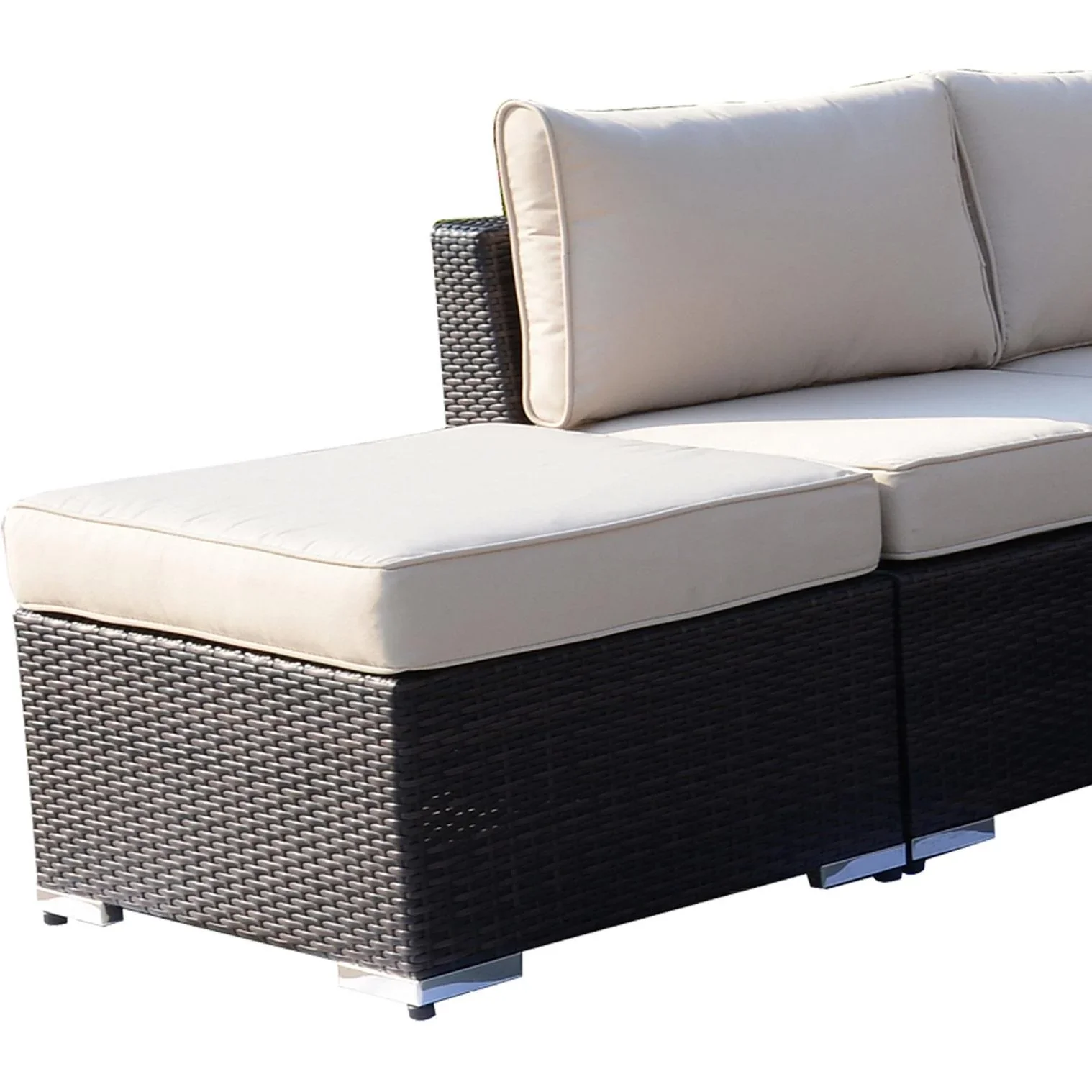Polyrattan Gartenmöbelset inklusive Kissen - 6