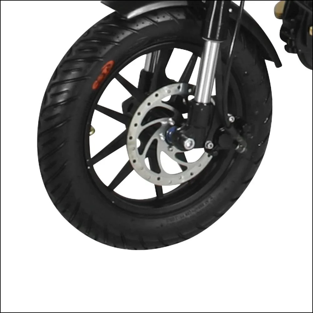 E-Roller "Revoluzzer" Safety 45 km/h inklusive Blinkanlage und Gepäck-Case schwarz - 4