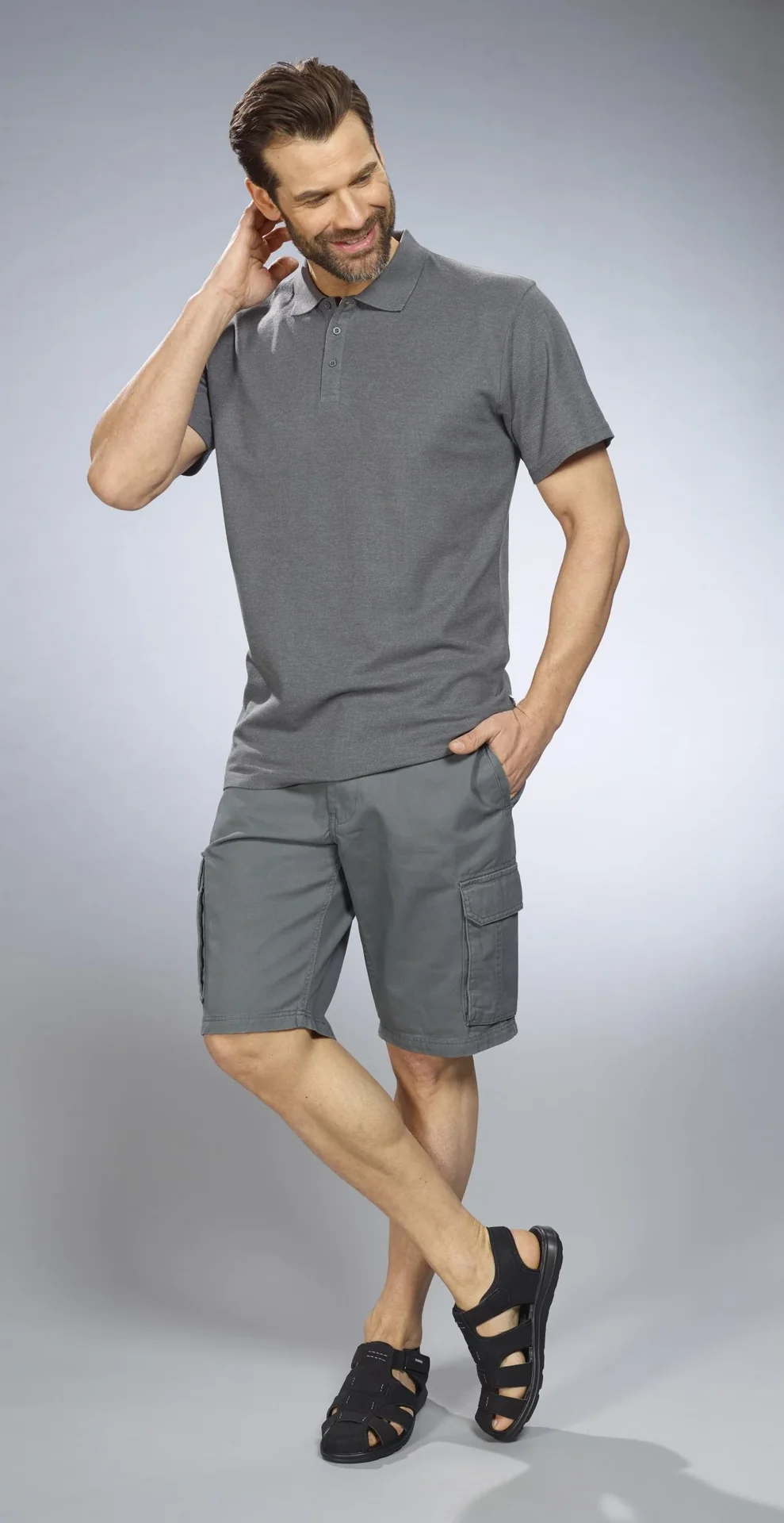 Cargoshort, grau, Gr.M - 10