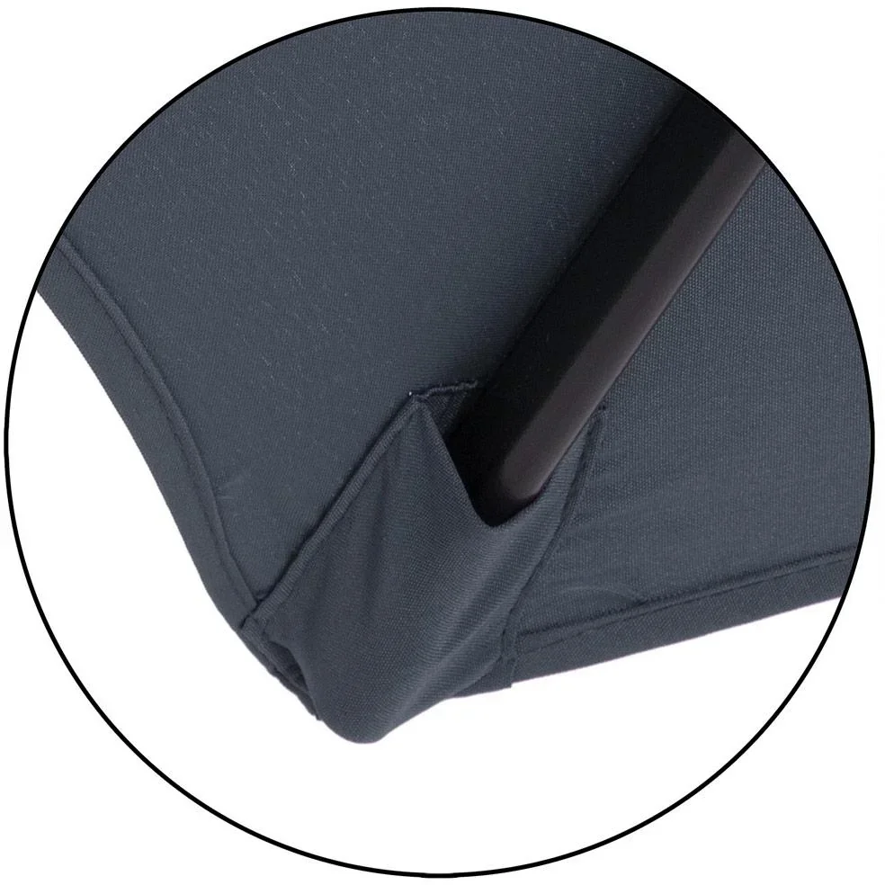 Sonnenschirm Aluminium Ø 300cm anthrazit mit UV-Schutz 40+ - 2