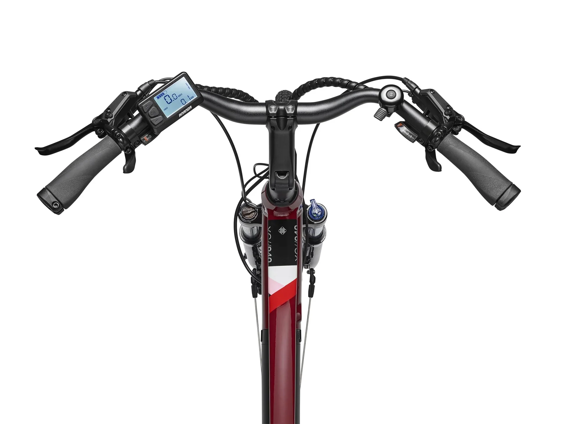 Damen Alu Trekking E-Bike, 28 Zoll, Rahmenhöhe 50 cm, 24-Gang Kettenschaltung, weinrot, XC940 Expedition, - 7