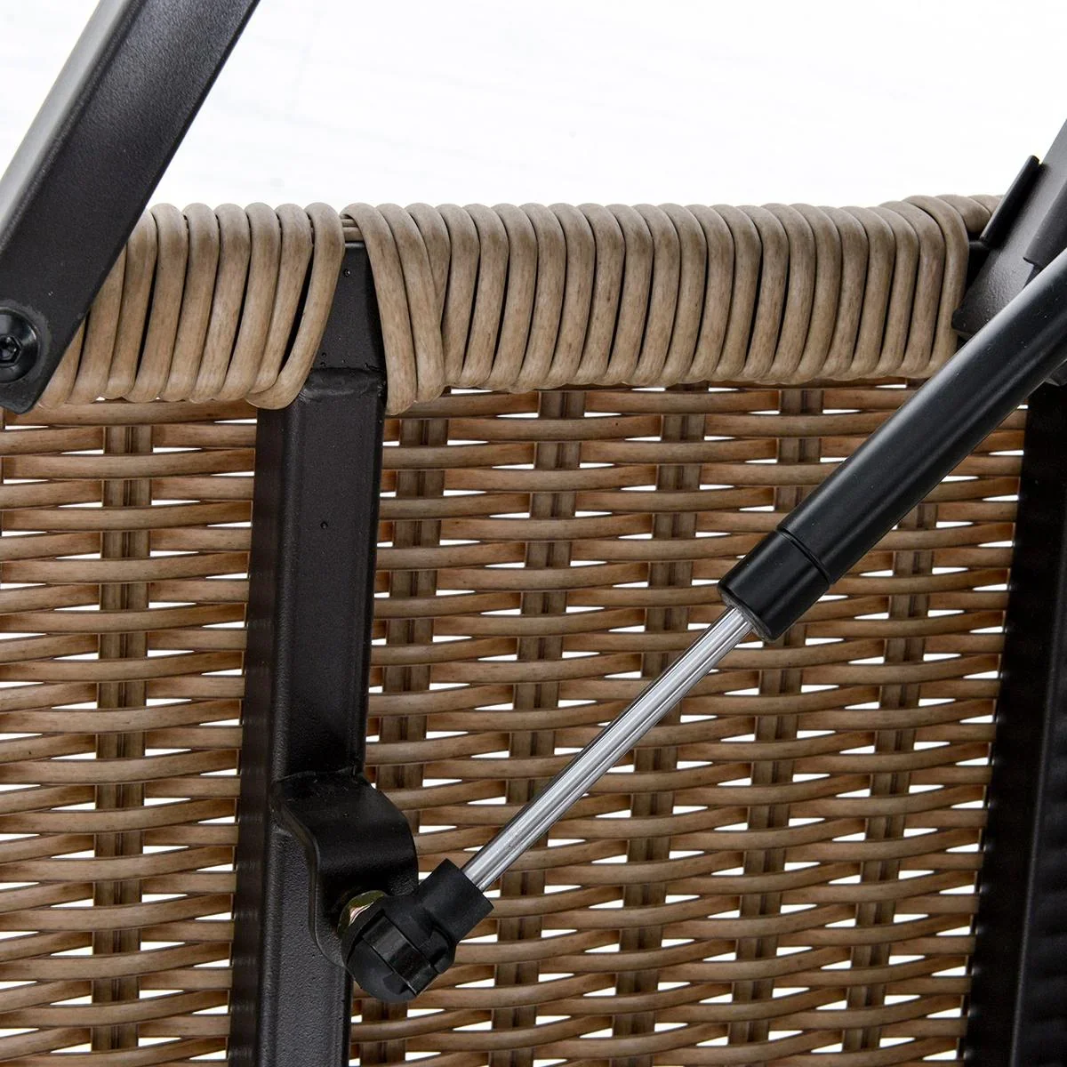 2in1 Gartentisch mit Stauraum khaki - 2