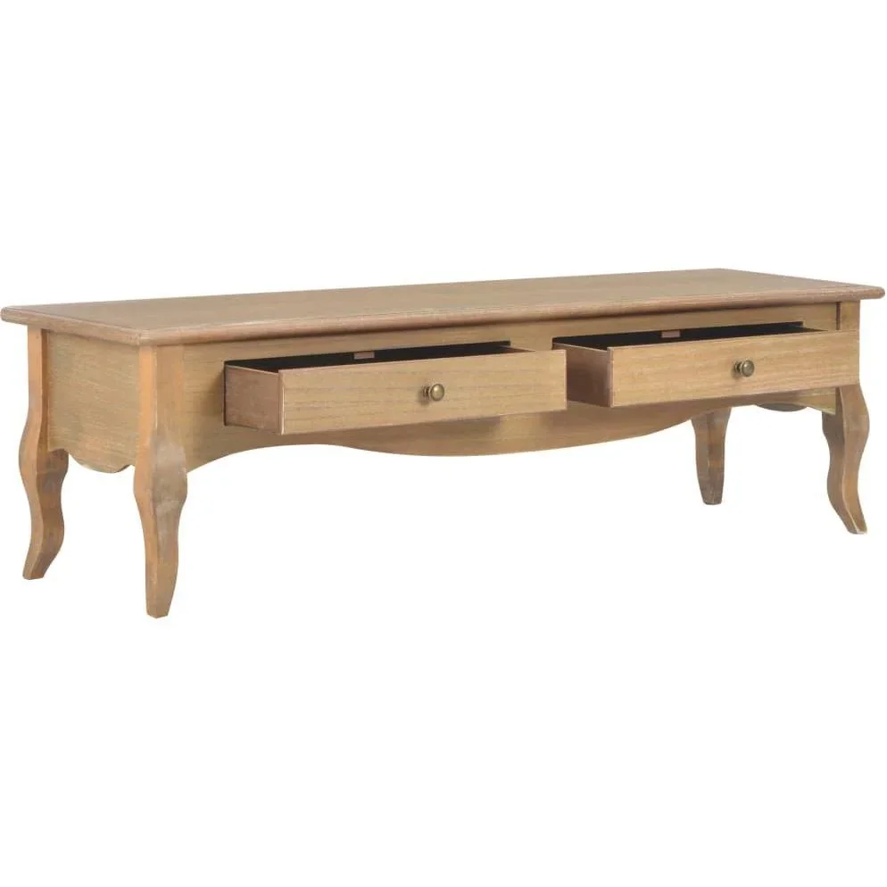 TV-Schrank mit 2 Schubladen 120x35x35 cm Kiefer massiv - 0