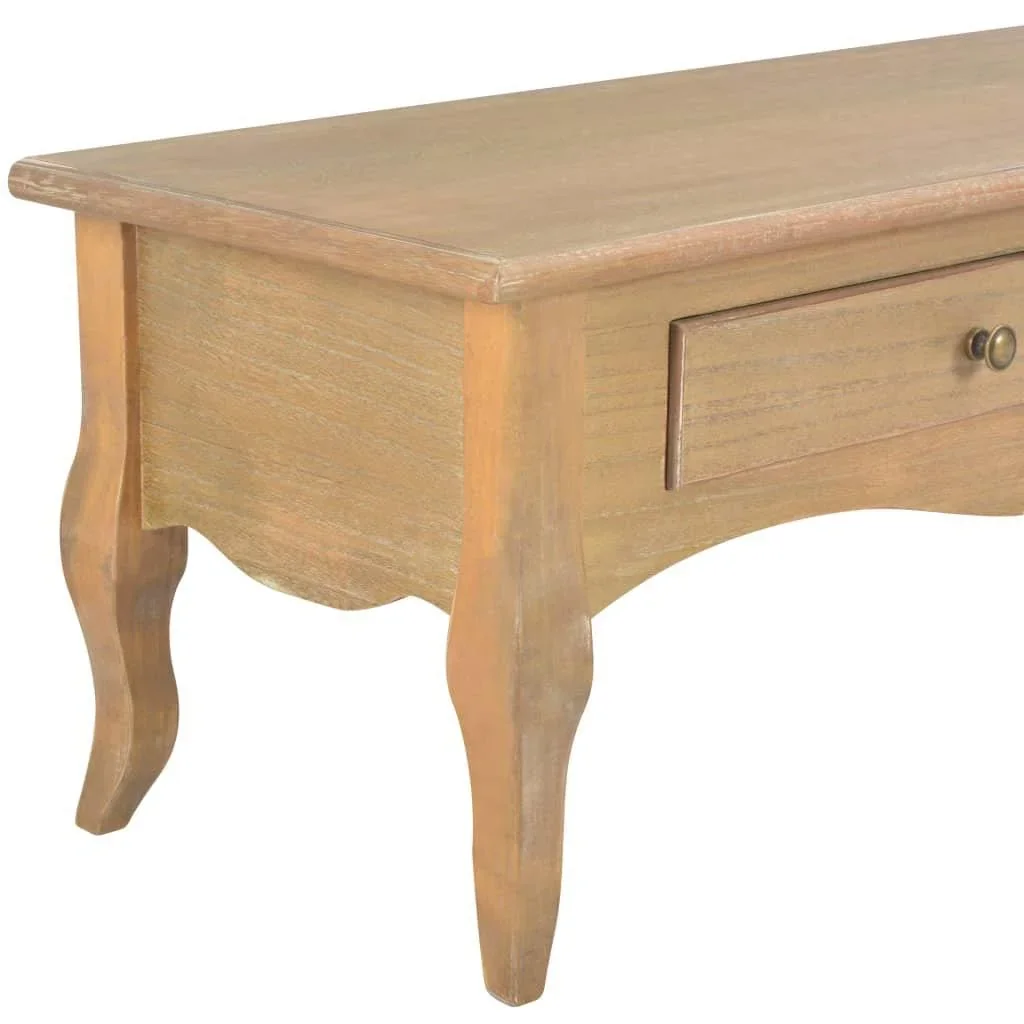 TV-Schrank mit 2 Schubladen 120x35x35 cm Kiefer massiv - 2