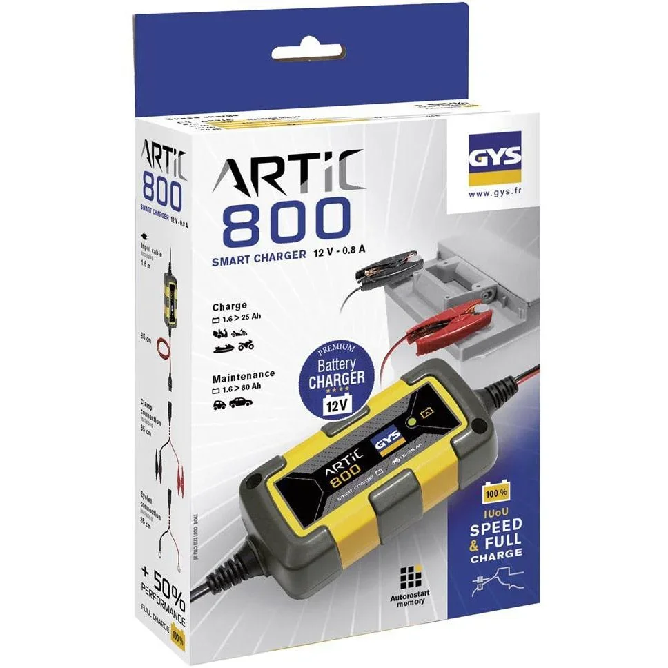 GYS Batterieladegerät ARTIC 800 - 12V 0.8A 15W - 0