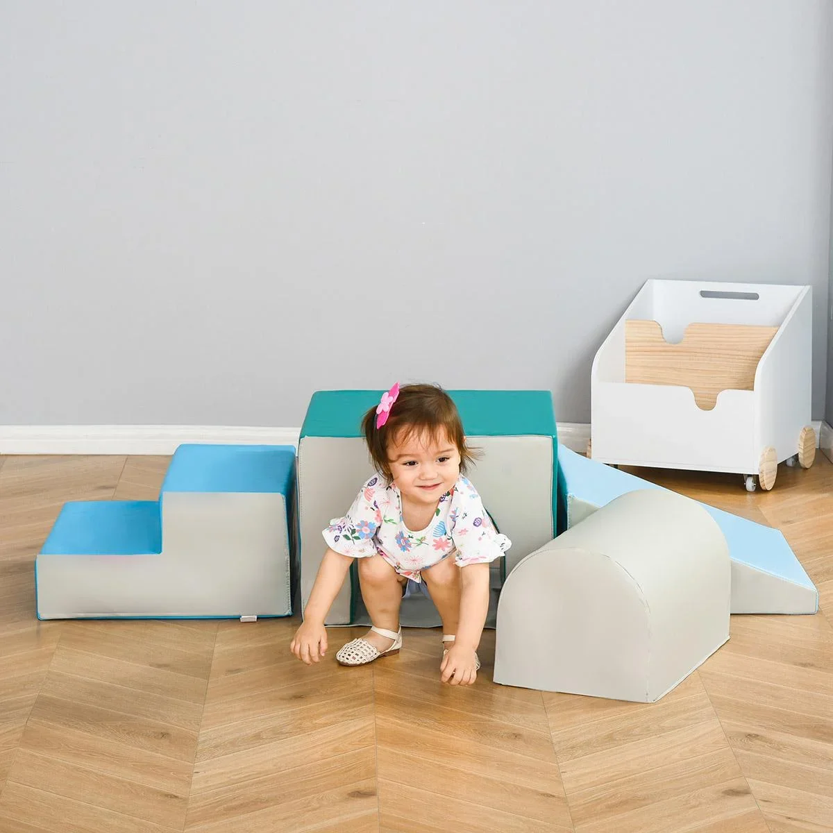 Bausteinset 4er-Set Schaumstoff Bausteine einfache Reinigung weiche Füllung Schaumstoffblöcke für 1-3 Jahre Kinder EPE - 0