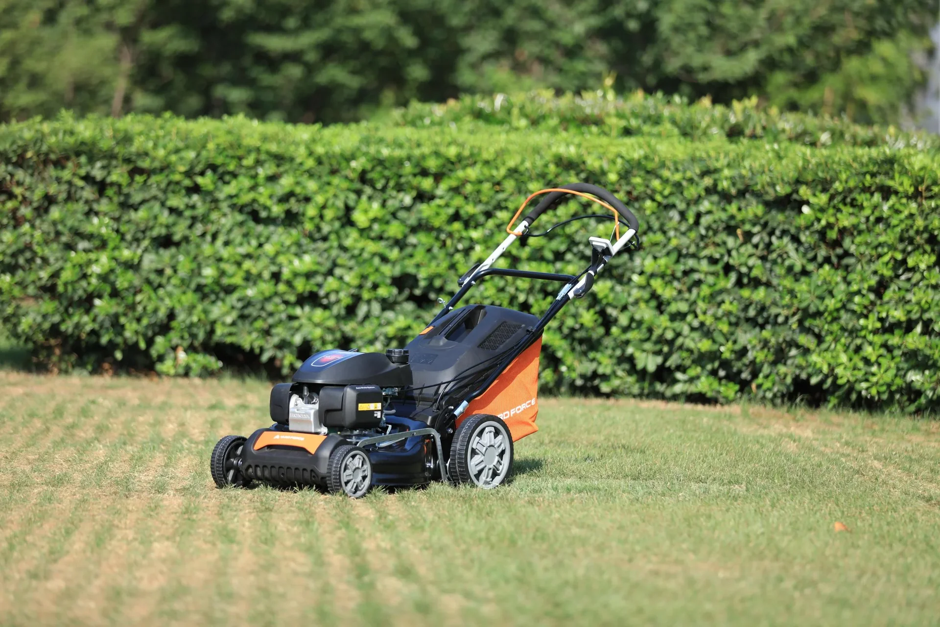 Benzin-Rasenmäher GM H46A - Honda GCV145 Motor mit Radantrieb, Digitaldisplay, 46 cm Schnittbreite bis zu 1800 m² Rasen - 0