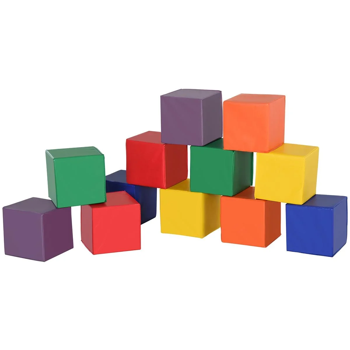 Bausteinset 12er-Set Schaumstoff Bausteine Bauklötze Bauspielzeug für Kinder Schaumstoffblöcke für 1-3 Jahre alt Kinder - 0