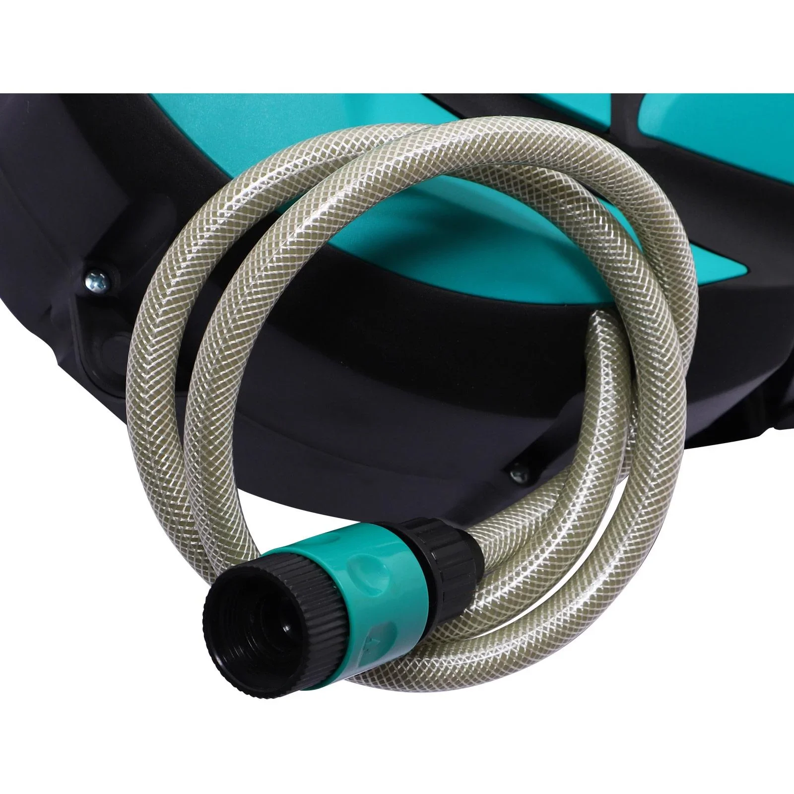 Schlauchtrommel Wandschlauchbox 180° schwenkbar Frostschutz -5 45 °C Kunststoff Grün + Schwarz 10 m - 5