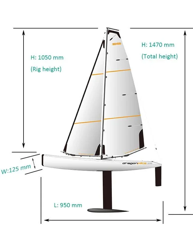 Dragon Flite 95 Segelboot 2.4GHz RTR - 1