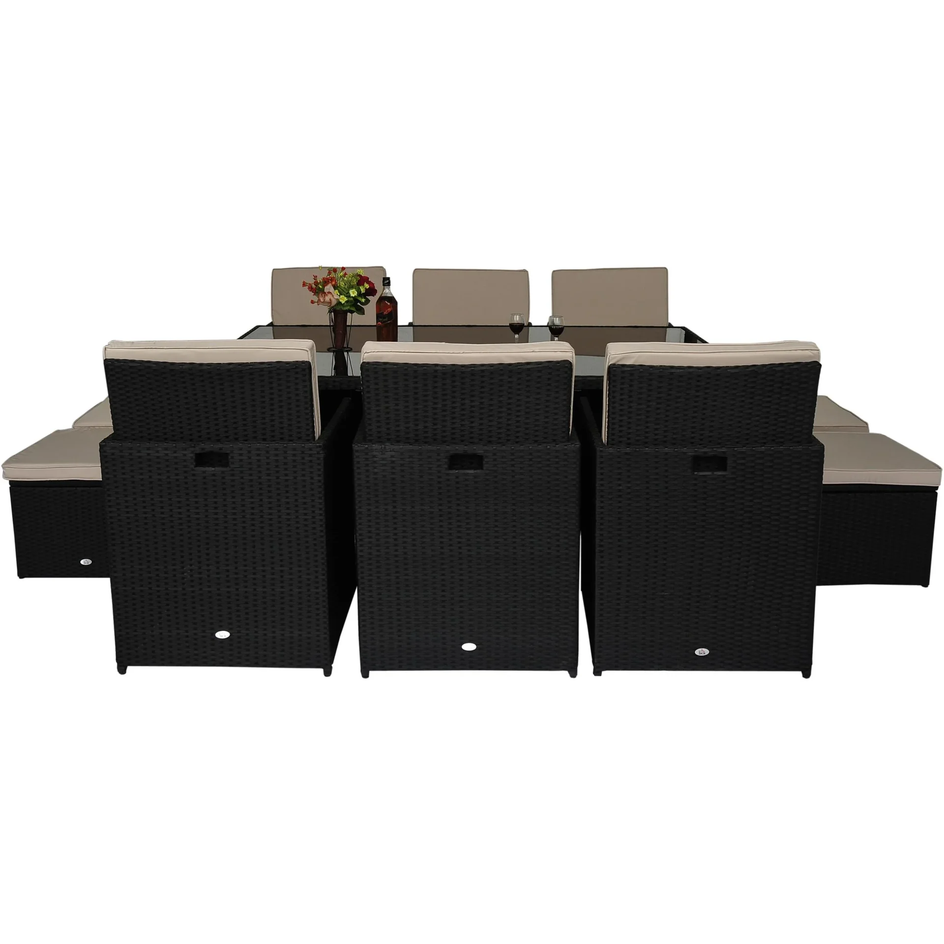 Polyrattan Gartenmöbel als 27 teiliges Set - 5