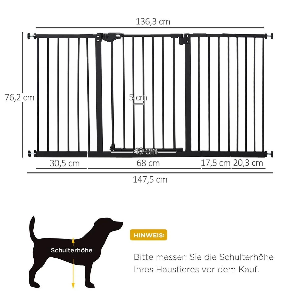 Türschutzgitter Hunde Absperrgitte - 3