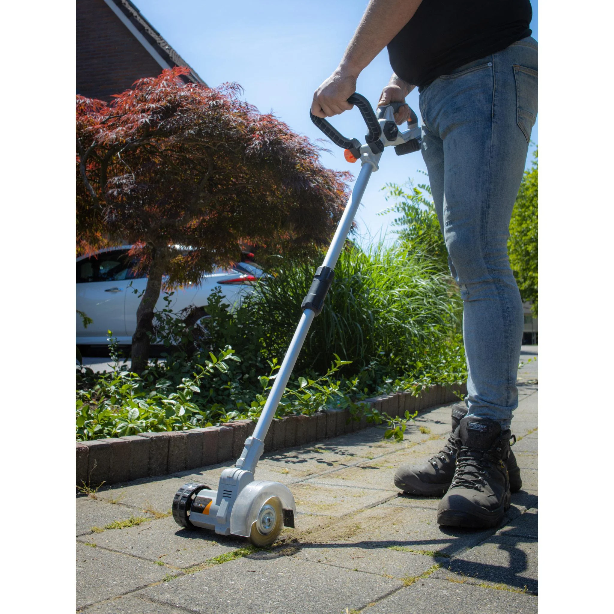 COMBIDEAL - 18 V Fugenbürste Unkrautbürste mit 2,0 Ah Akku und 2,4 Ah Ladegerät | Maxxpack | Drahtlos - 6
