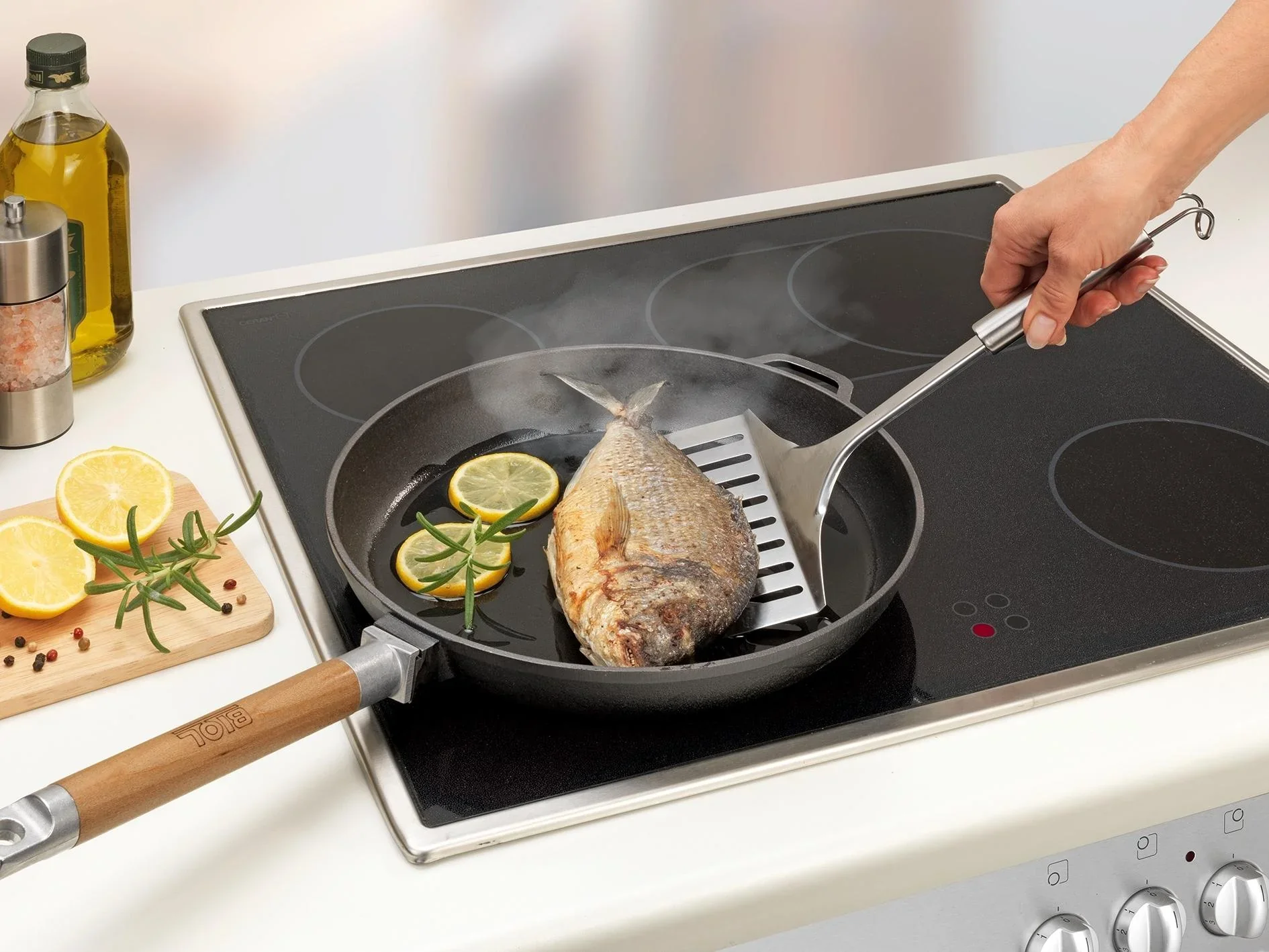 Pfannenwender "Jumbo", Edelstahl - 0