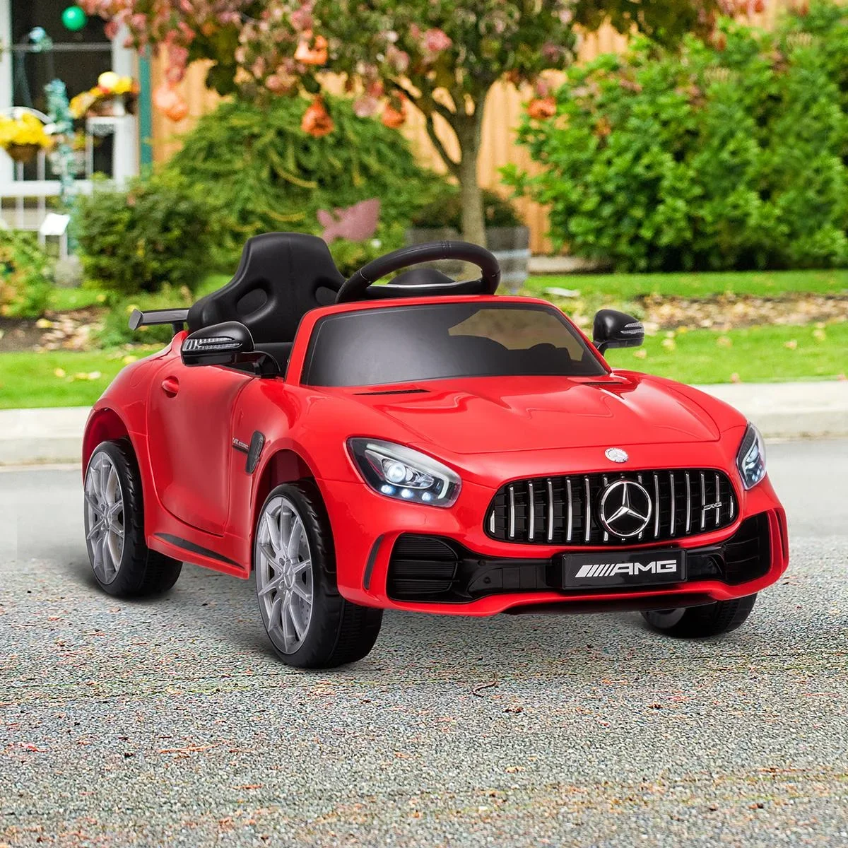 Kinderfahrzeug GTR Elektroauto mit Fernbedienung Musik(MP3/USB) Licht 3 6 Jahre PP Metall Rot 105 x 58 x 45 cm - 0