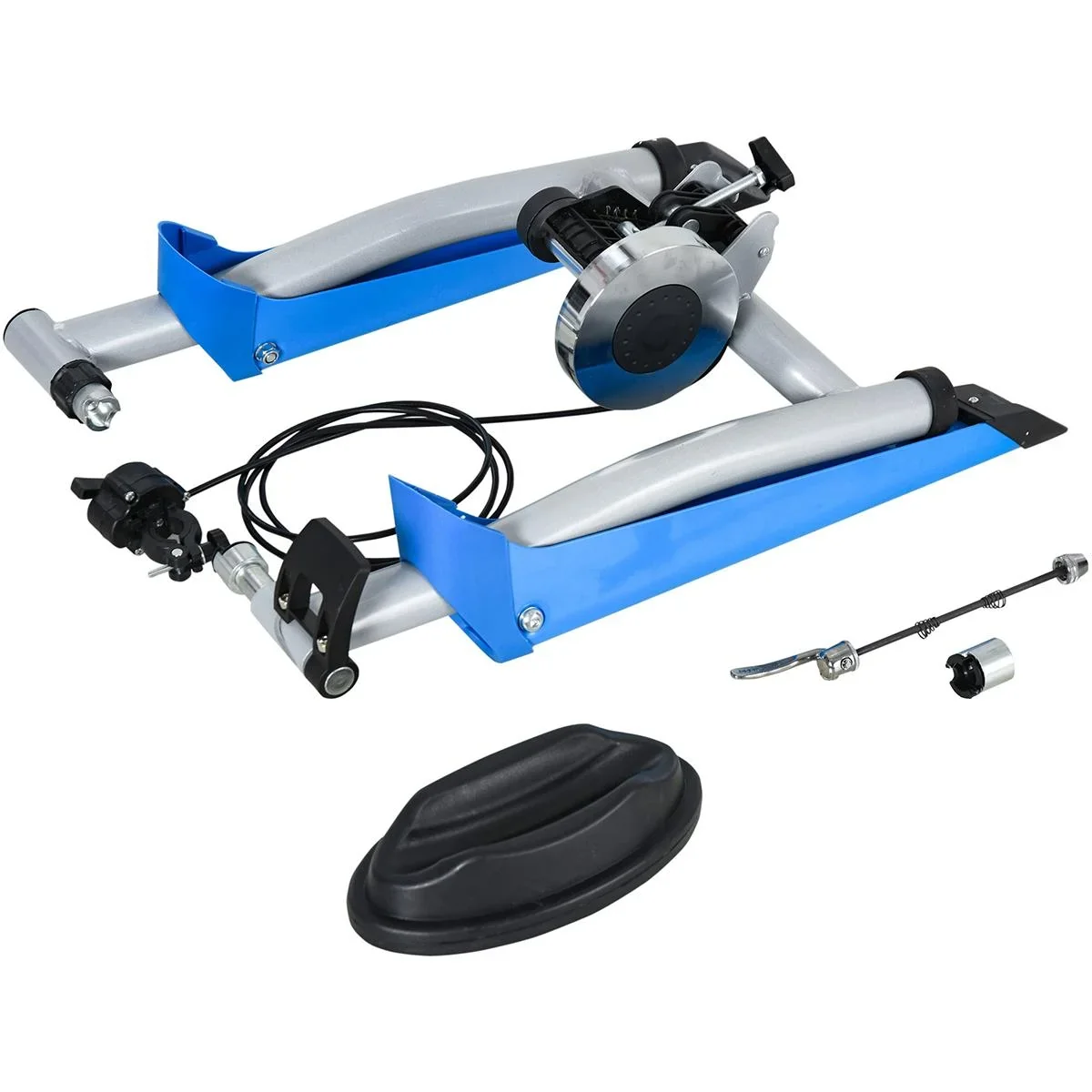 Fahrradtrainer mit Magnetbremse blau/silber - 1