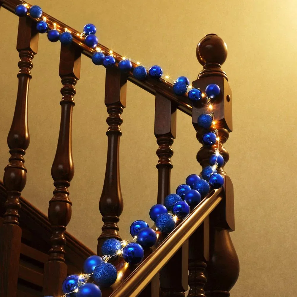 Weihnachtsbeleuchtung Kugeln 40-LED - Blau - 2m - 5