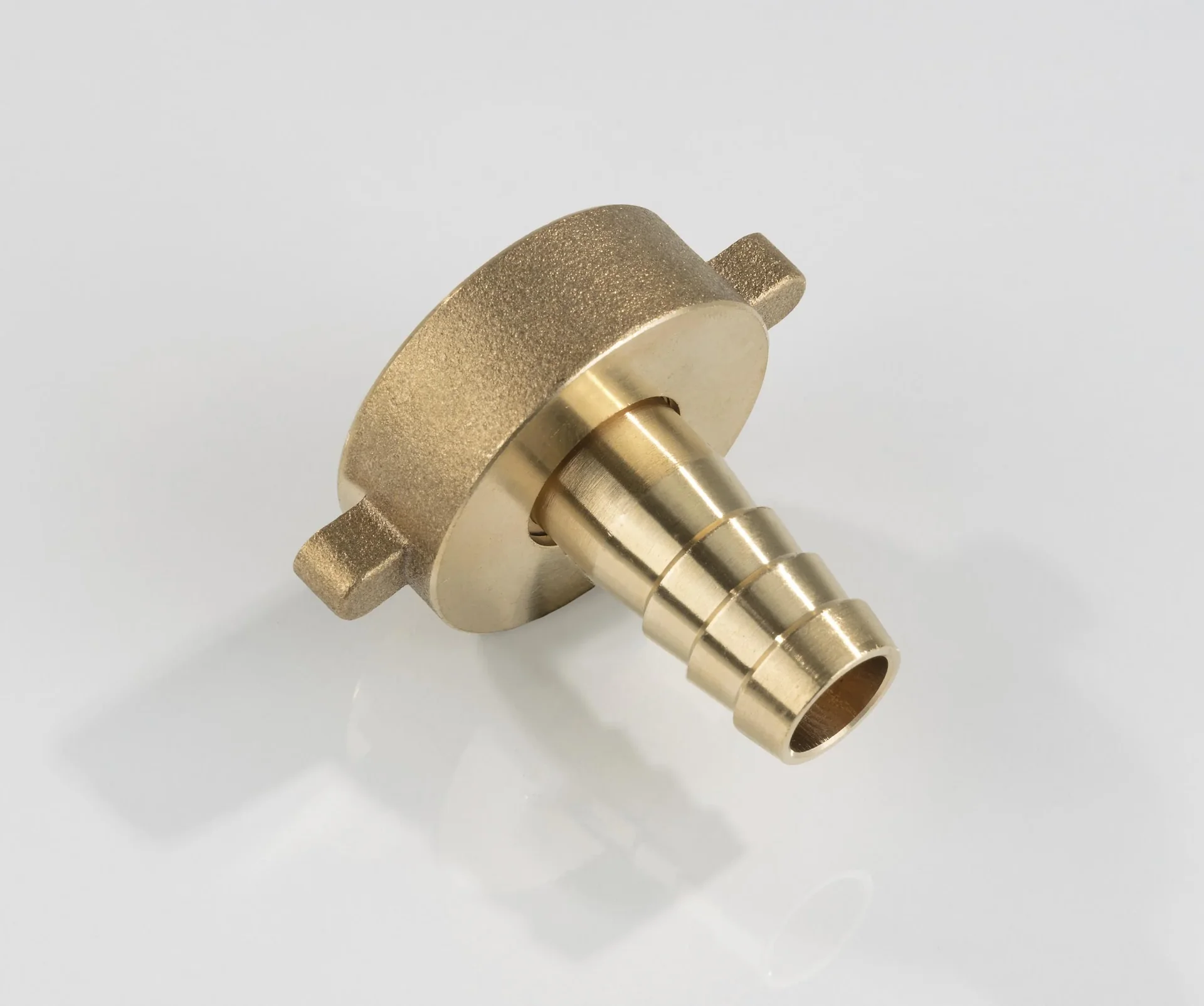 Schlauchverschraubung aus Messing, 1/2" Tülle mit 1" Innengewinde - 0