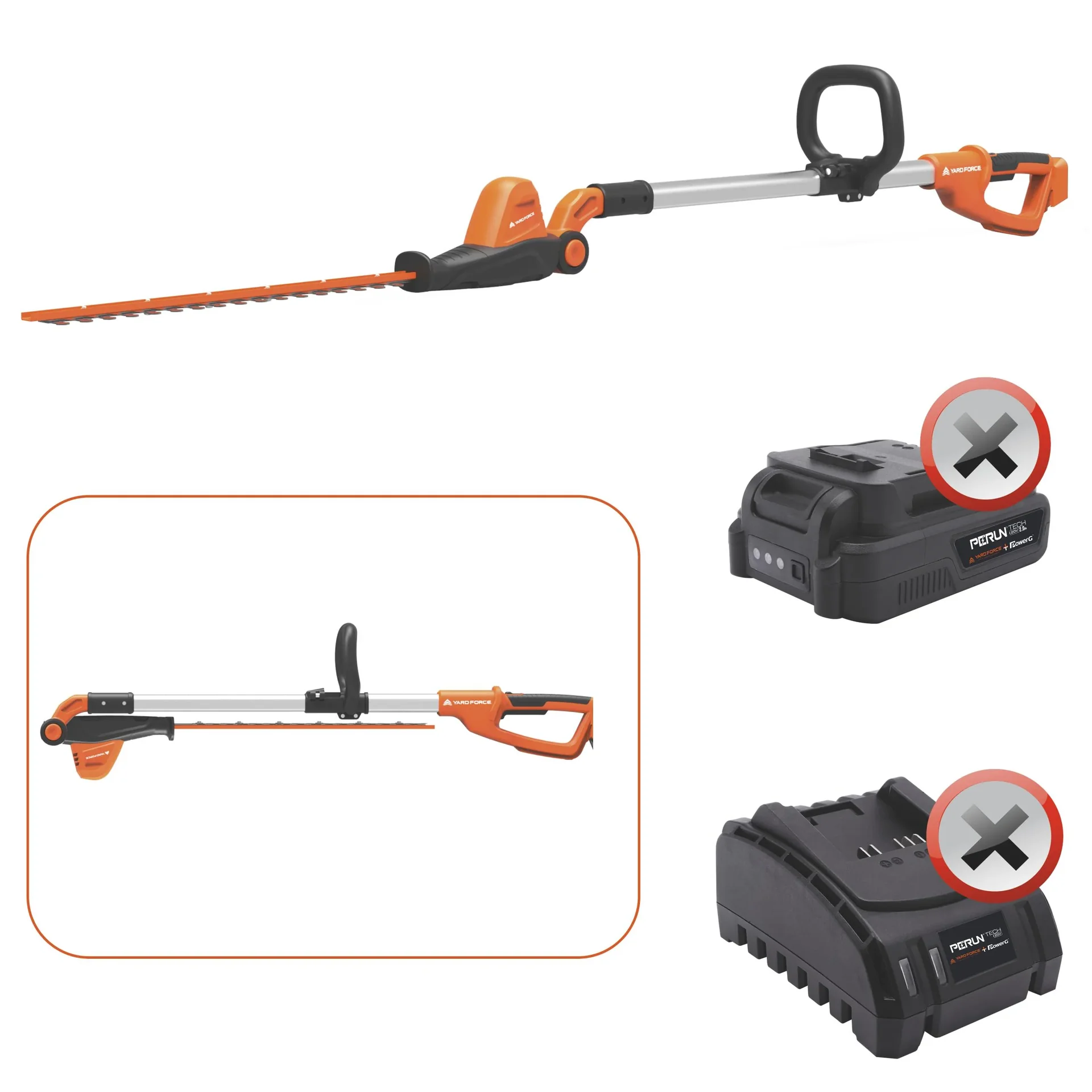 Akku-Teleskop-Heckenschere "LH C41AW - ohne Akku und Ladegerät - 6