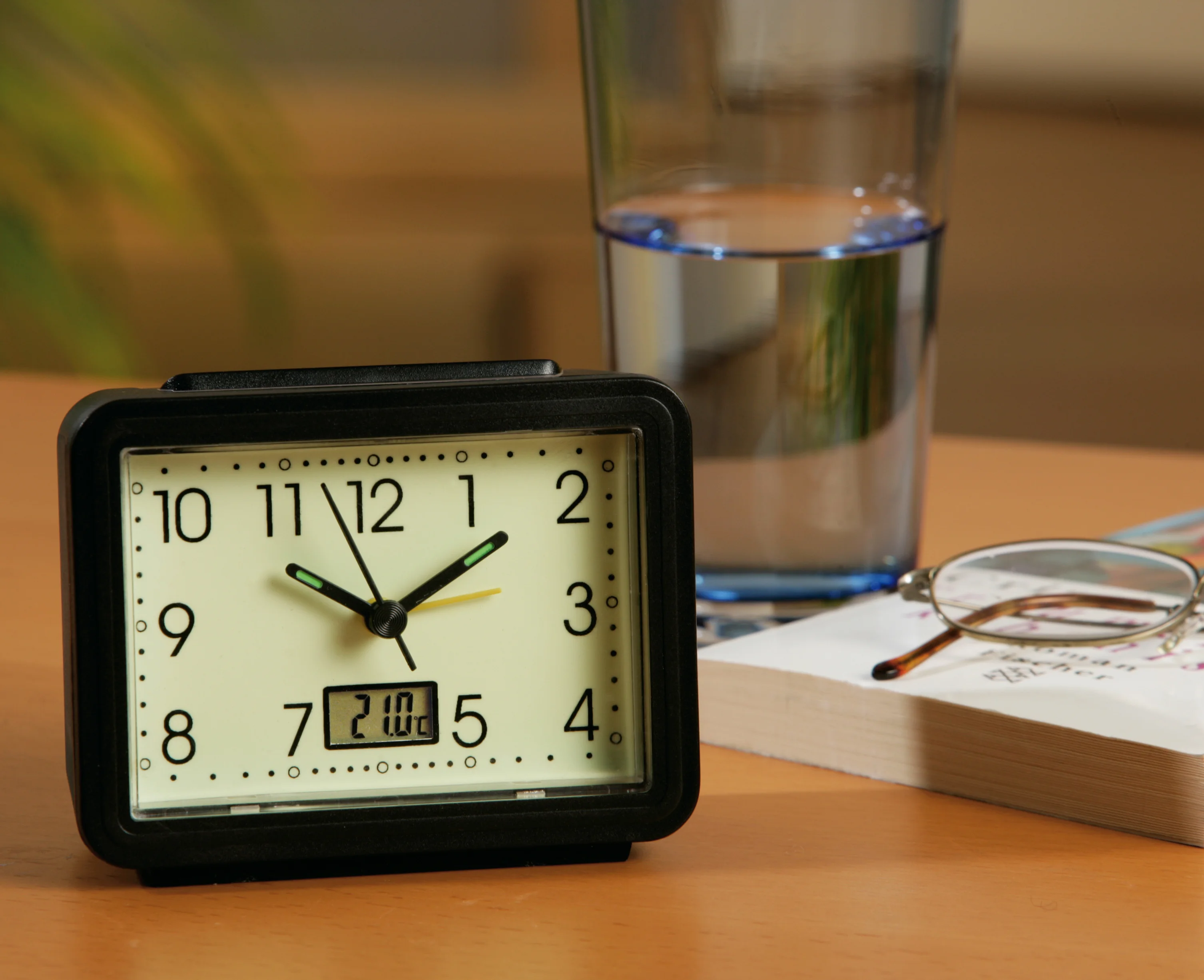 Wecker leuchtend, mit Temperaturanzeige, rechteckig - 2