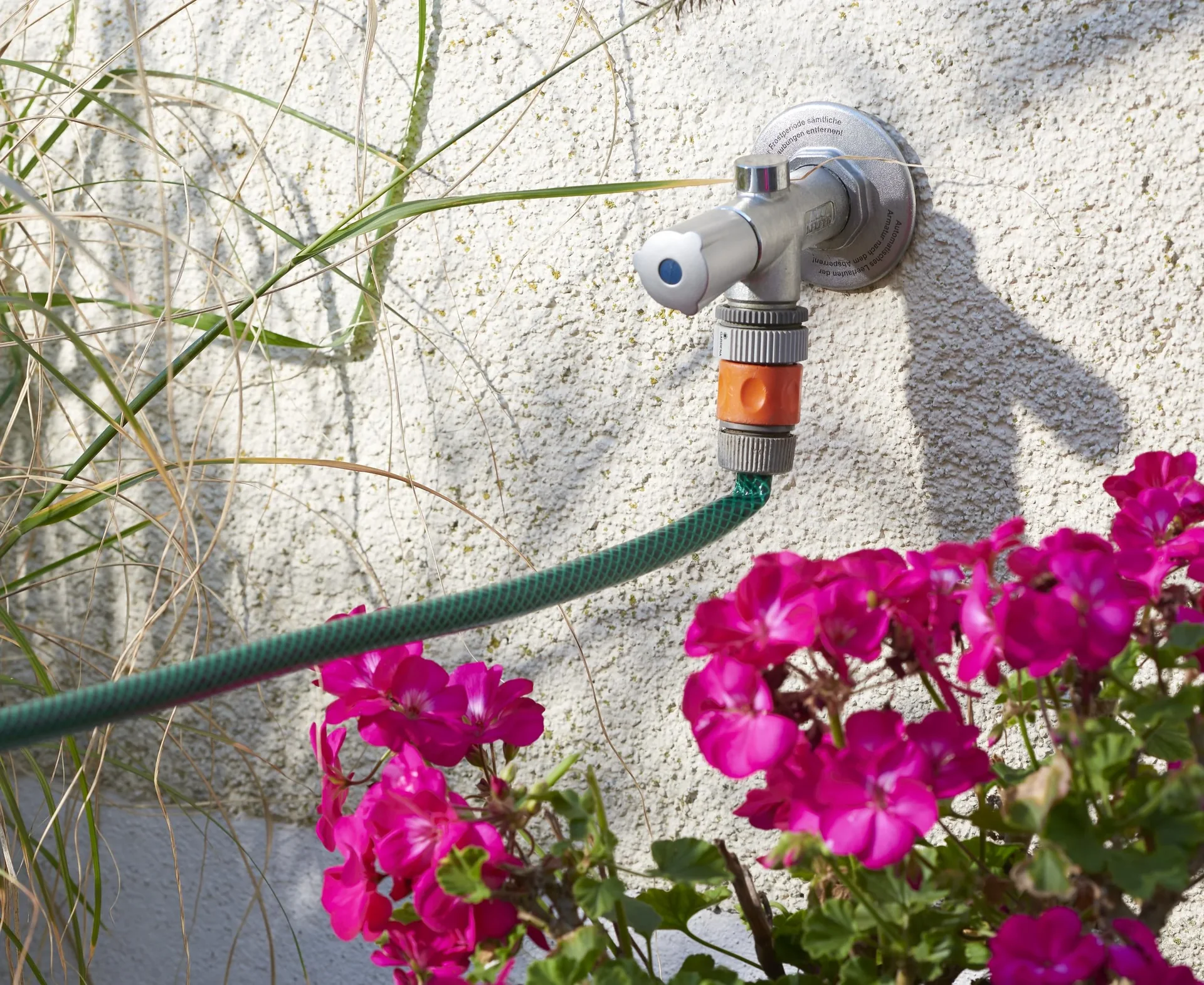 Gartenschlauch + Schlauchverbinder Set + Rasenregner - 5