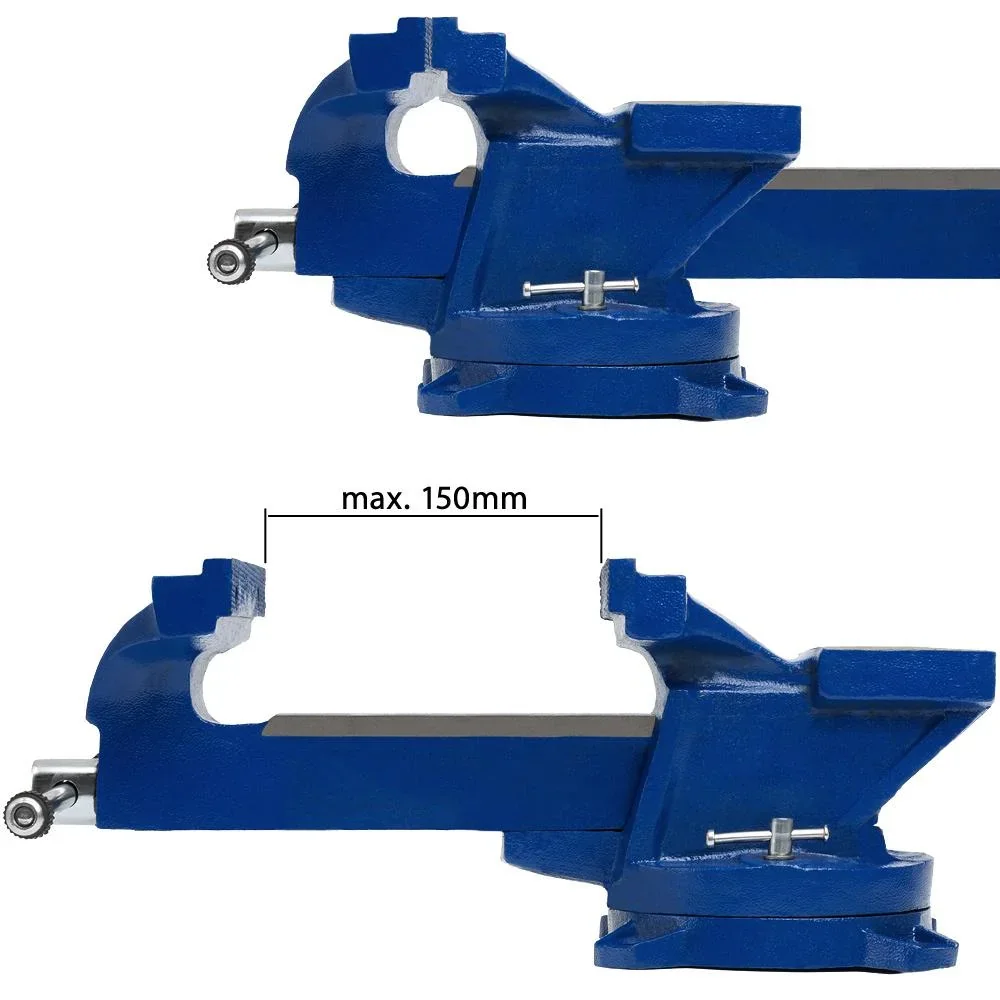 Drehbarer Parallelschraubstock 125mm - 1