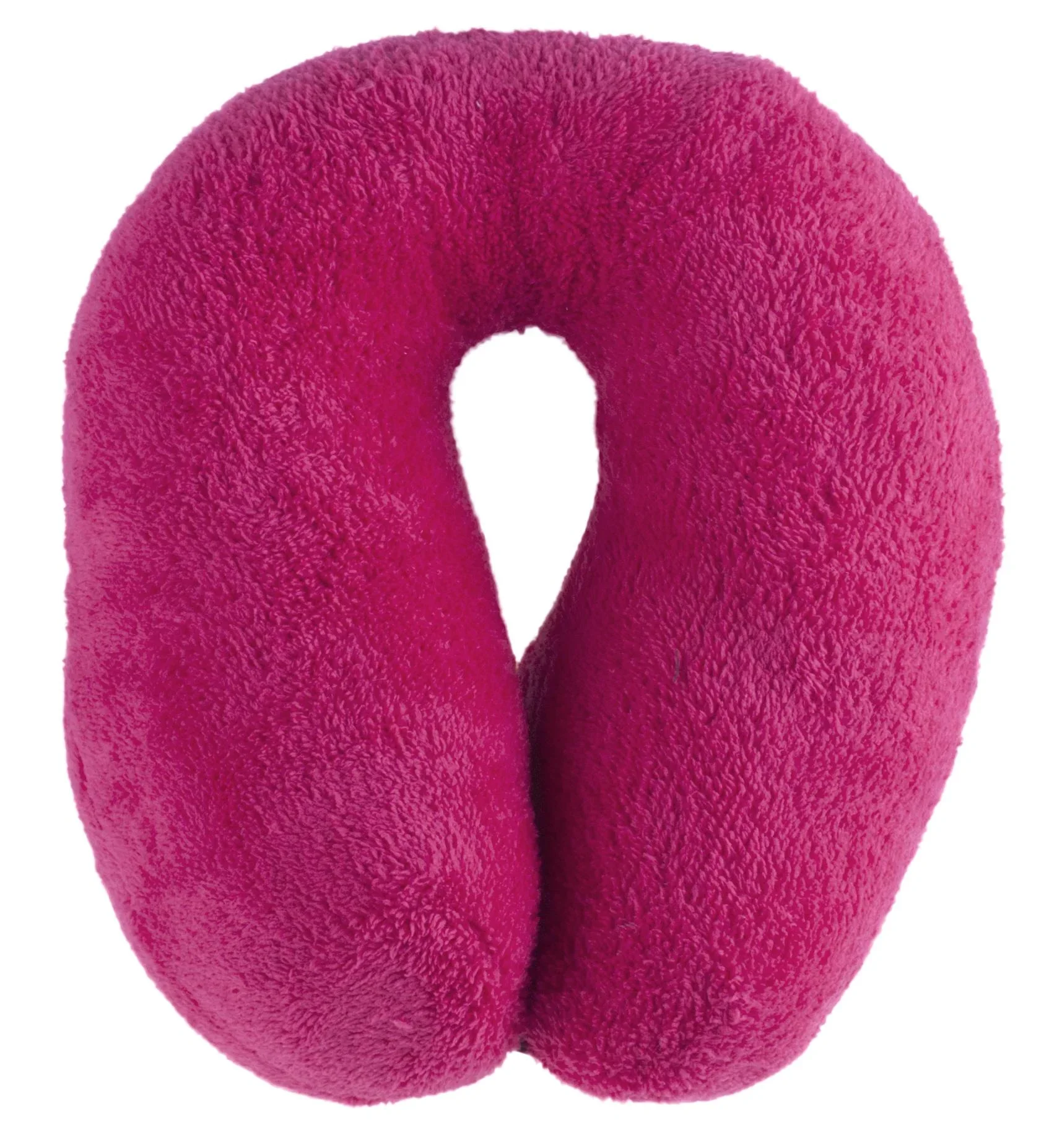 Nackenrolle Reisekissen Travelmaid aus weichem Fleece - kirschrot - 2