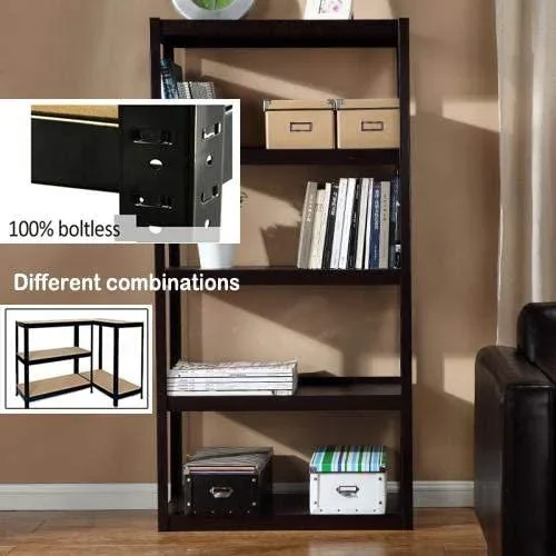 Lagerregal / Regalschrank Strong 175 schwarz - 875 kg Tragkraft - 176x90x45 cm - 6