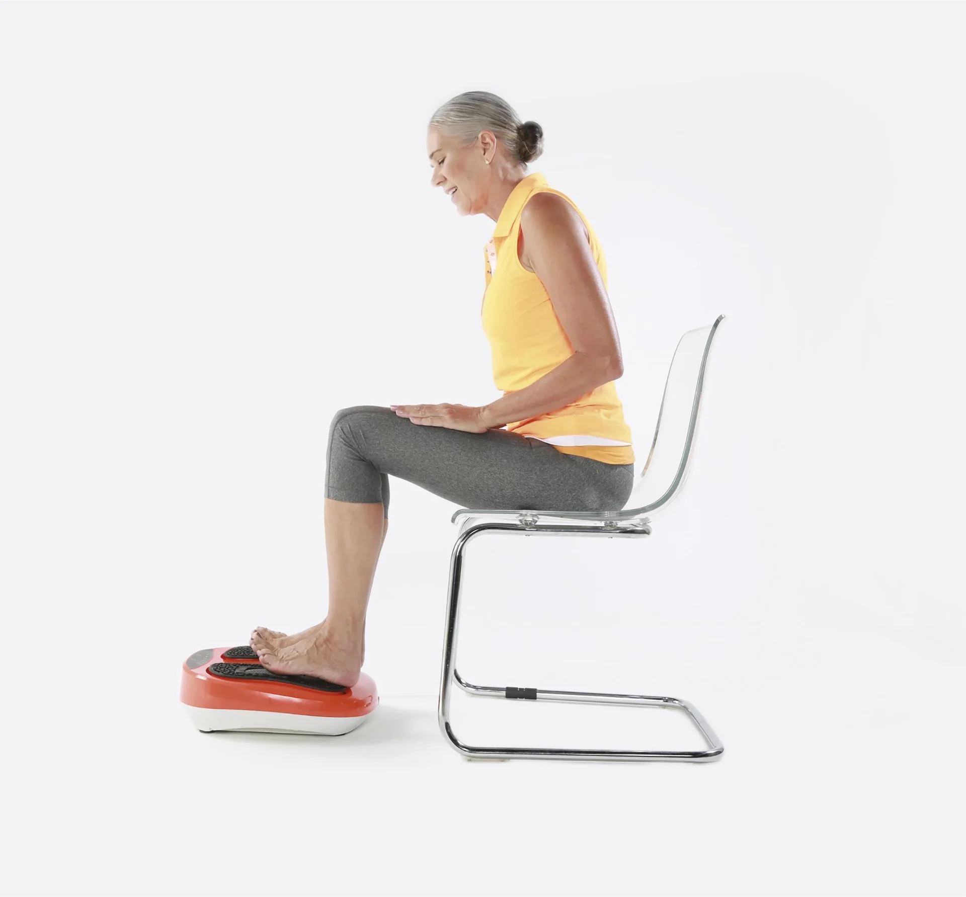 Massage-Gerät, Fußmassage-Gerät, „VibroLegs“, Orange - 1