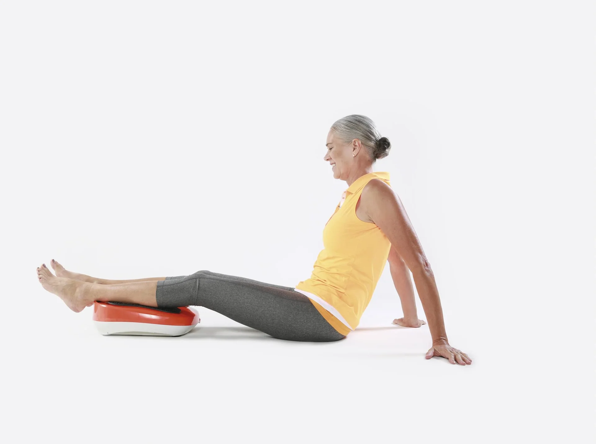 Massage-Gerät, Fußmassage-Gerät, „VibroLegs“, Orange - 6