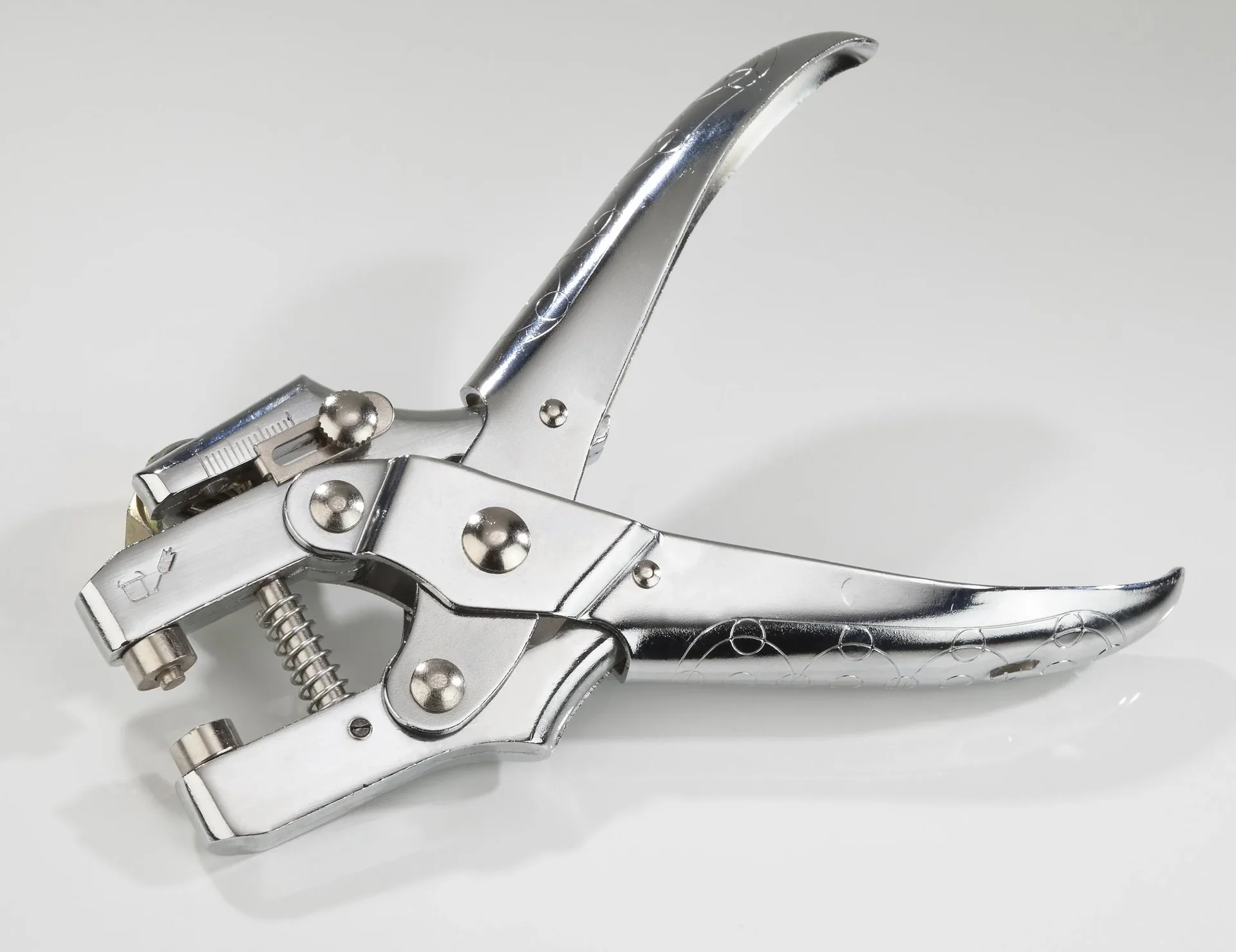 Profi Ösenzange, mit 100 Ösen goldfarbig - 0