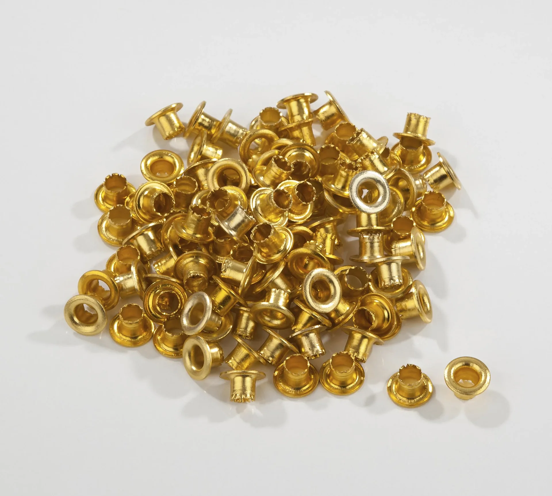 Profi Ösenzange, mit 100 Ösen goldfarbig - 1