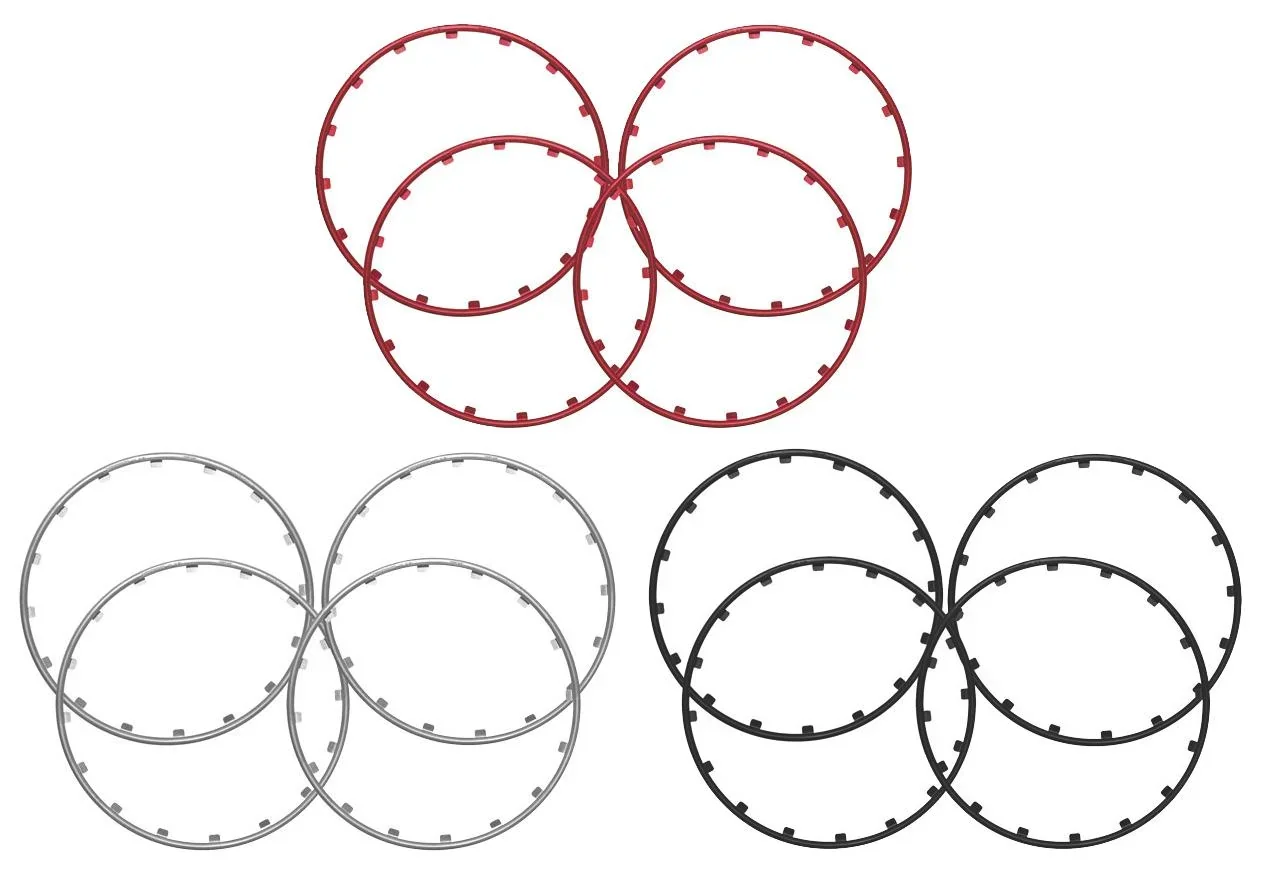 Rim Ringz Felgenring, 15 Zoll, Farbe silber - 0