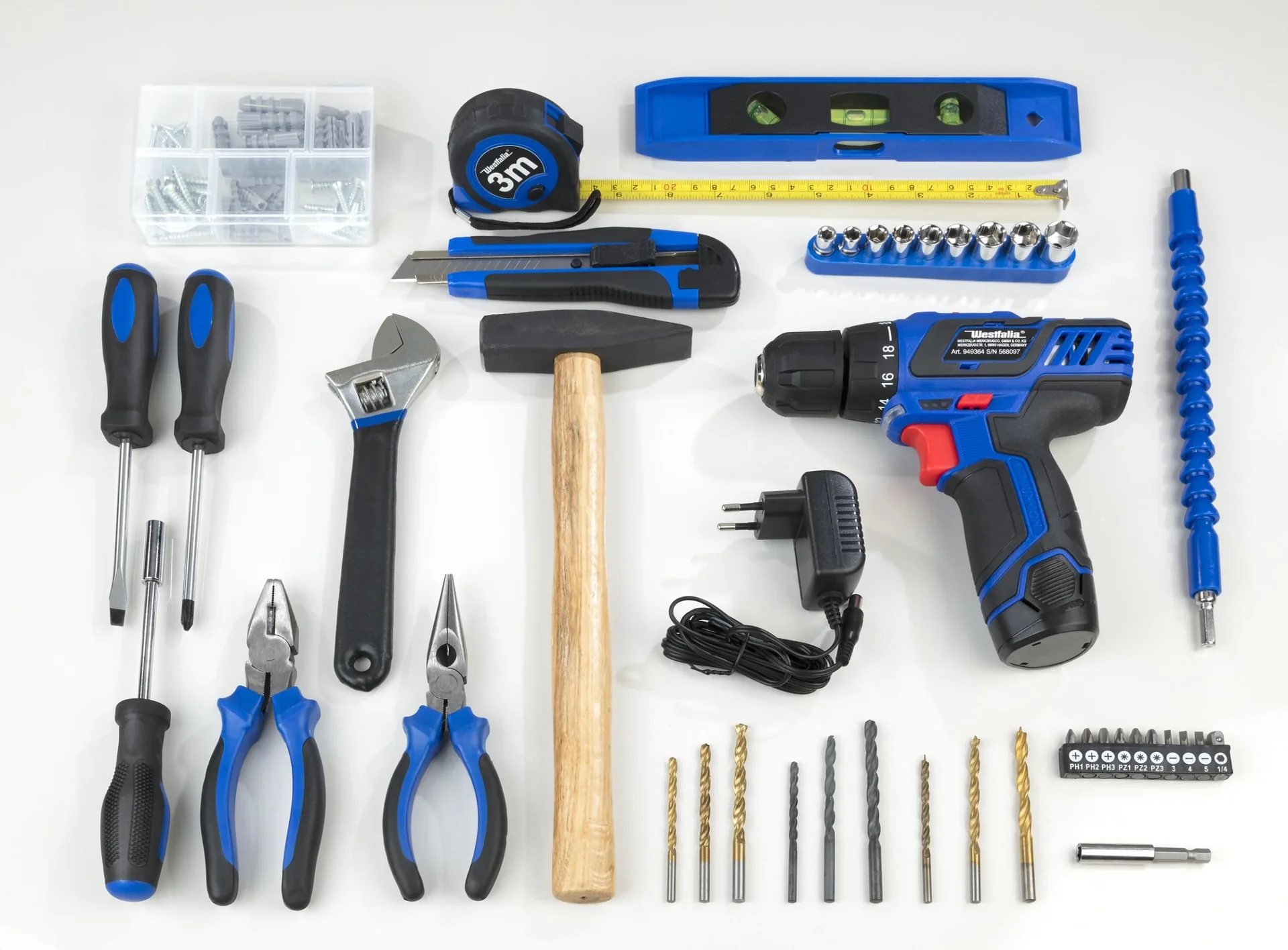 Akku-Bohrschrauber Set 12 Volt - 43-teilig - 1