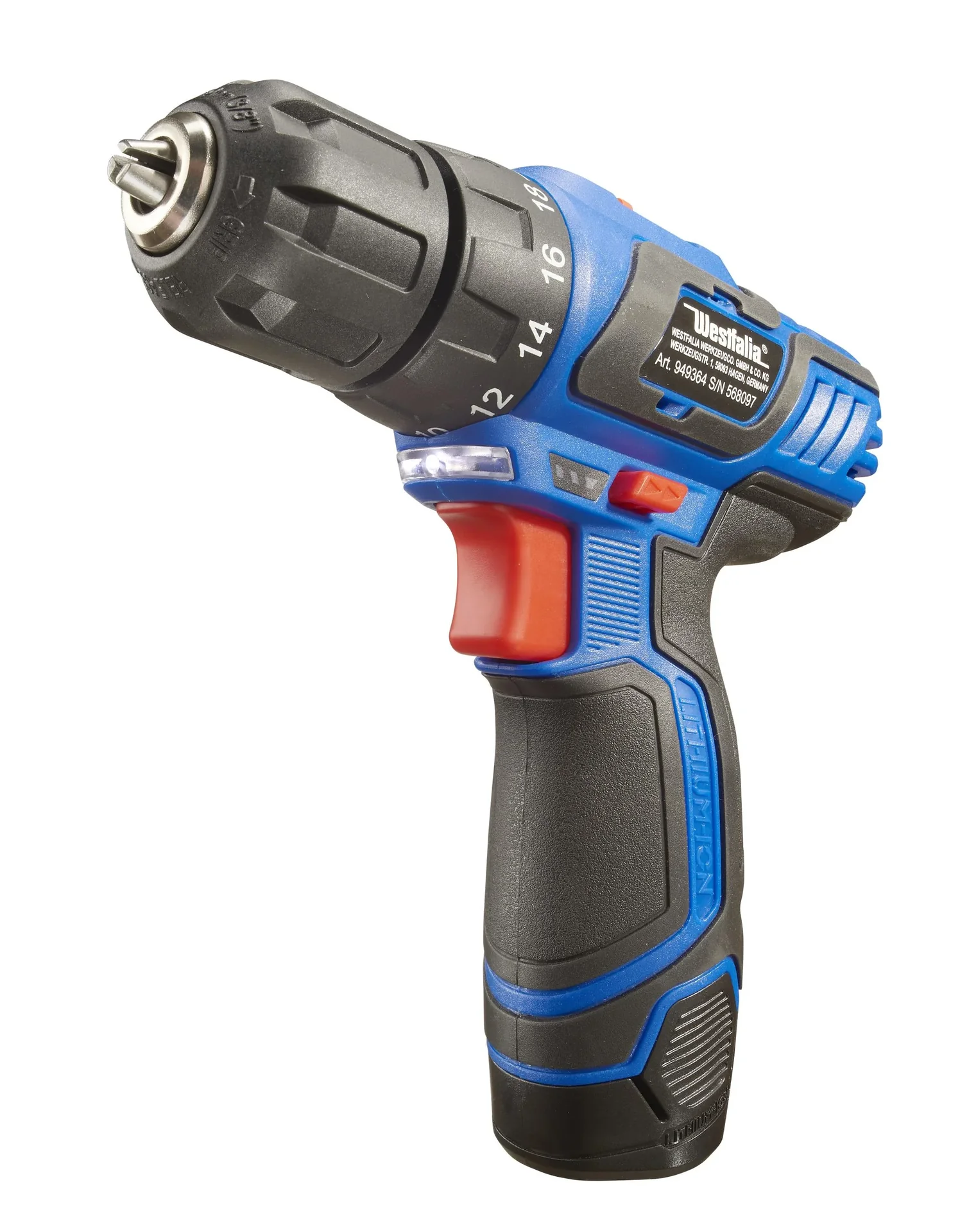 Akku-Bohrschrauber Set 12 Volt - 43-teilig - 2