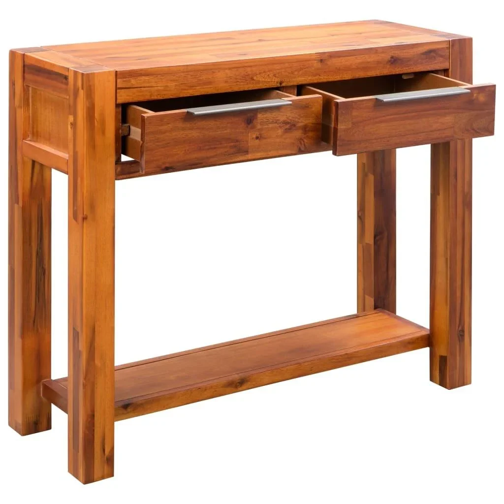 Wandtisch 86x30x75 cm Akazienholz massiv - 3
