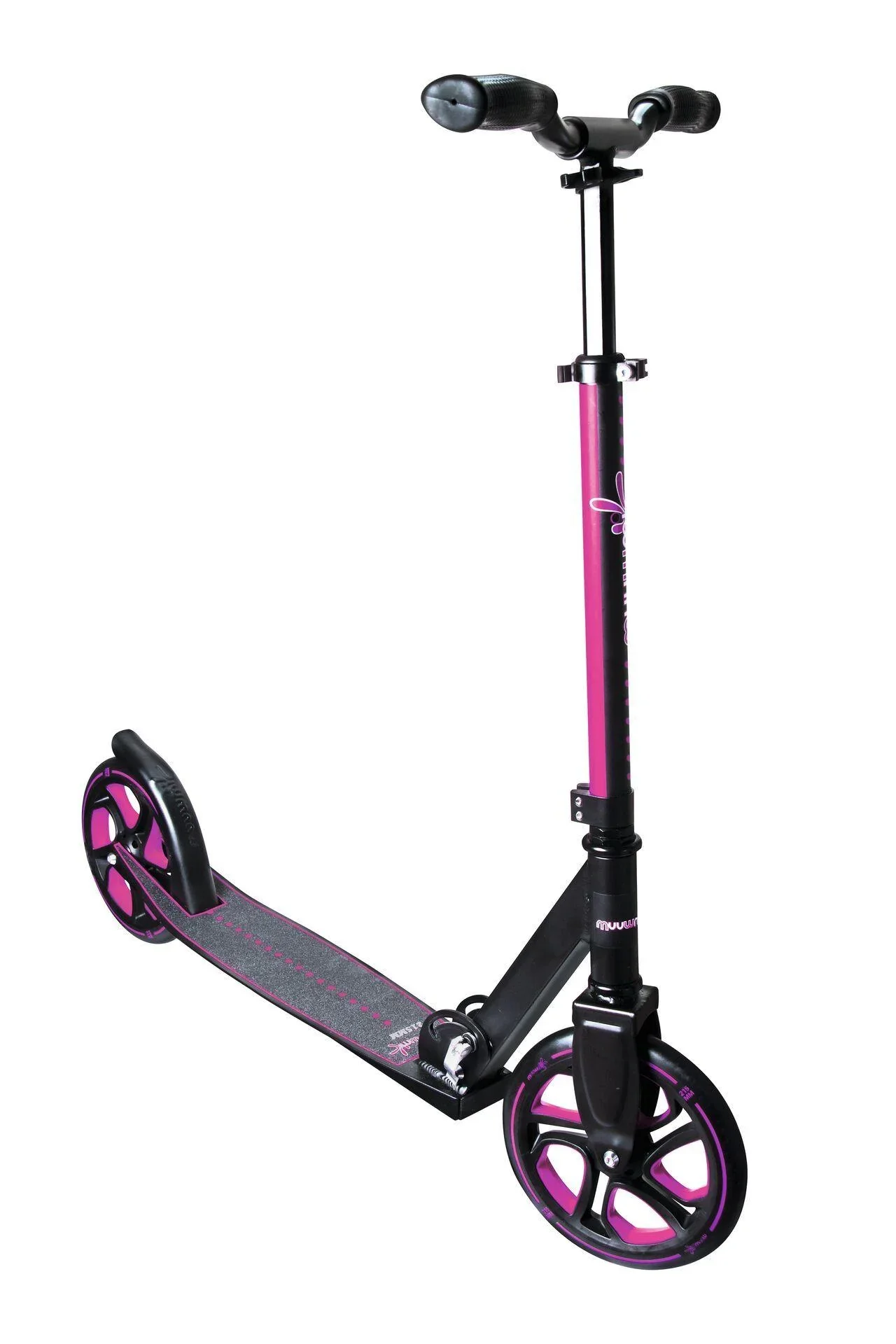 Aluminium Scooter Pro   Tretroller, 215 mm, ABEC 7, für Kinder und Erwachsene, GS-geprüft, höhenverstellbar, pink - 0