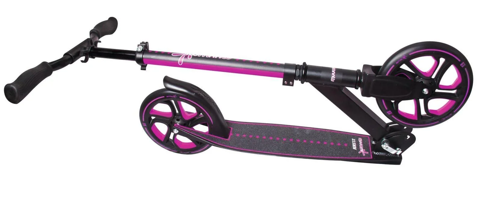 Aluminium Scooter Pro   Tretroller, 215 mm, ABEC 7, für Kinder und Erwachsene, GS-geprüft, höhenverstellbar, pink - 3