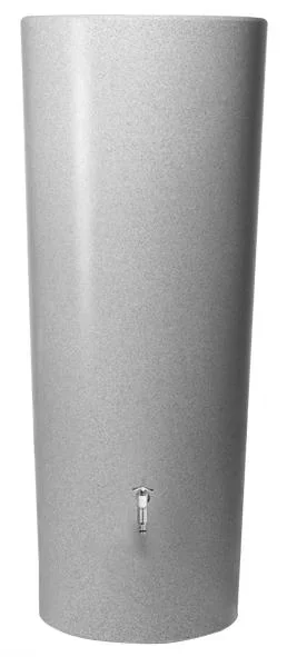 2 in 1 Regentonne "Stone" - 350 L, silver - 1