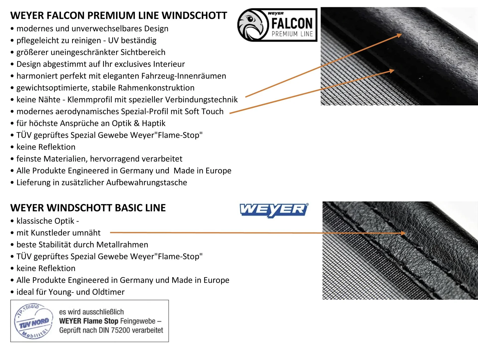 Cabrio Windschott - Premium-Line BMW 3-er E30, Baujahr 1985-1993 - 0