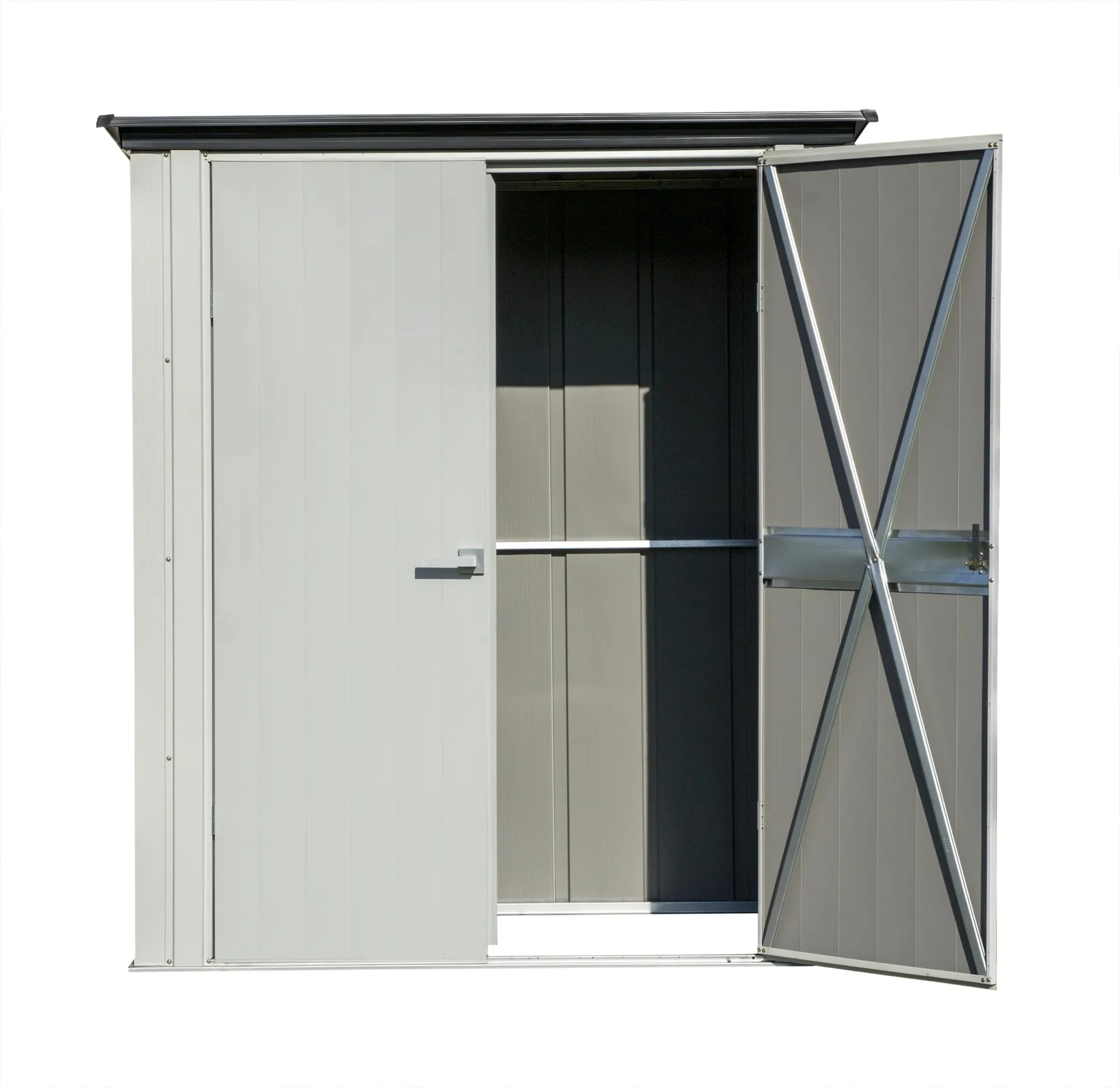 Geräteschrank 5x3 lichtgrau/anthrazit 1,72 x 1 x 1,89 m - 9