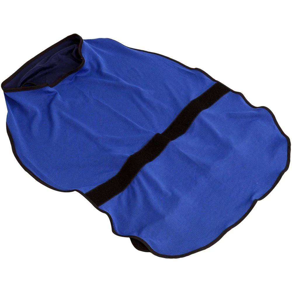 Hunde Kühlweste Kühljacke Cooling Vest schnelle Abkühlung Polyester Blau Ø40 x 46 cm - 2