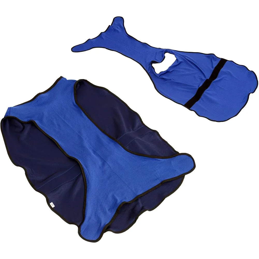 Hunde Kühlweste Kühljacke Cooling Vest schnelle Abkühlung Polyester Blau Ø40 x 46 cm - 3