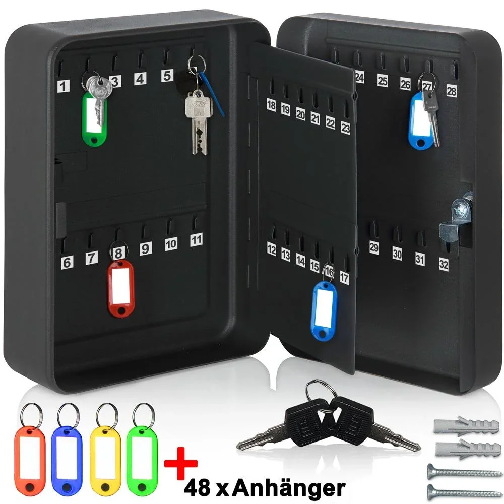 Schlüsselschrank aus Stahl mit 48 Haken + - 0