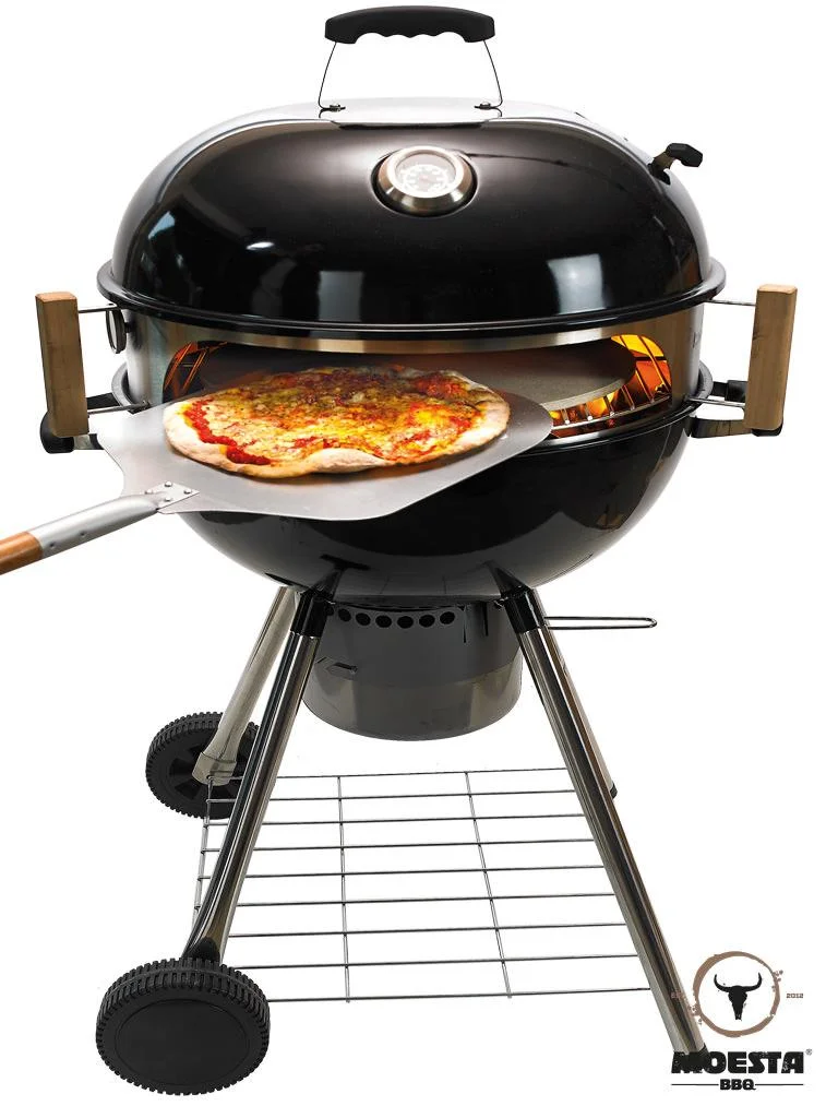 Komplettpaket Smokin PizzaRing - für Kugelgrill (47cm) inkl. Pizzastein, Pizzabande und Pizzaschieber - 0