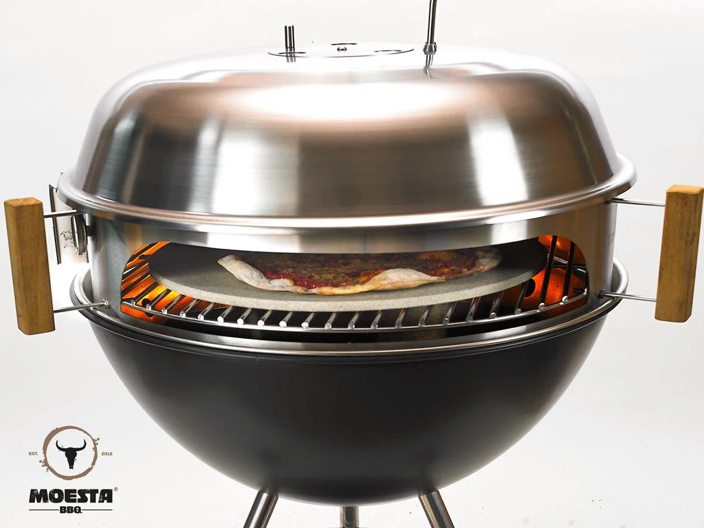 Komplettpaket Smokin PizzaRing - für Kugelgrill (47cm) inkl. Pizzastein, Pizzabande und Pizzaschieber - 1