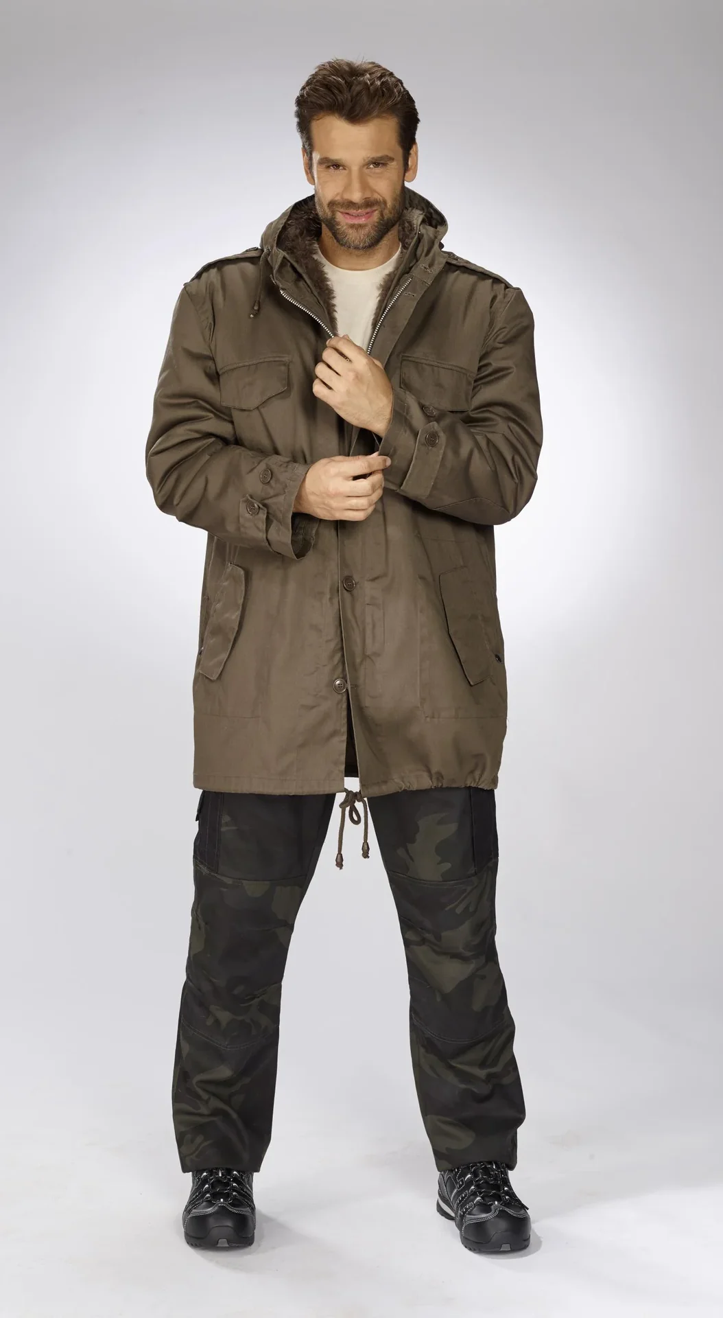 Parka, Farbe steingrau, Gr.M - 7