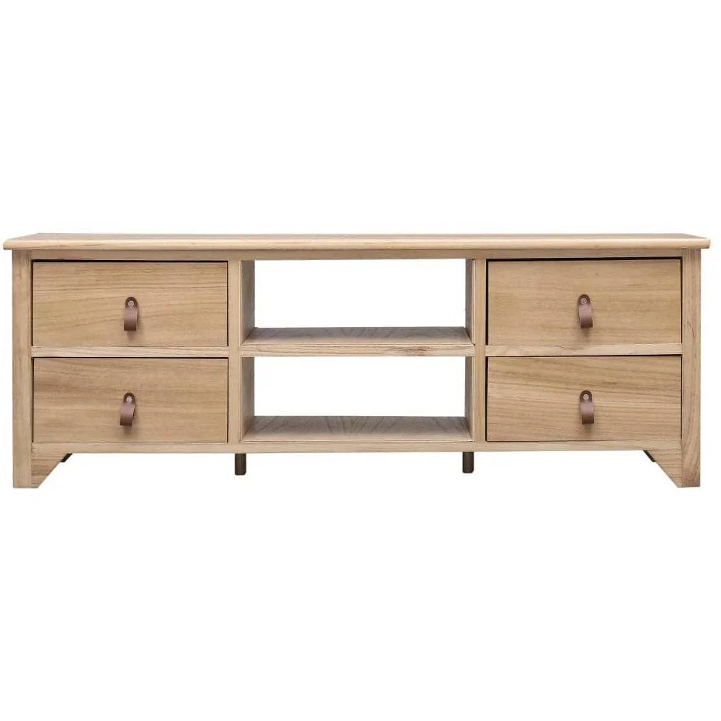 TV-Schrank 115x30x40 cm paulownia Holz - 0