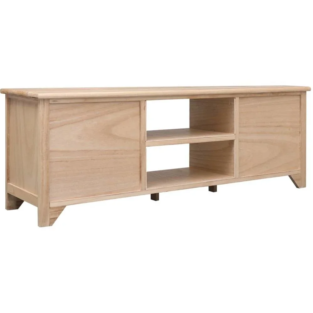 TV-Schrank 115x30x40 cm paulownia Holz - 2