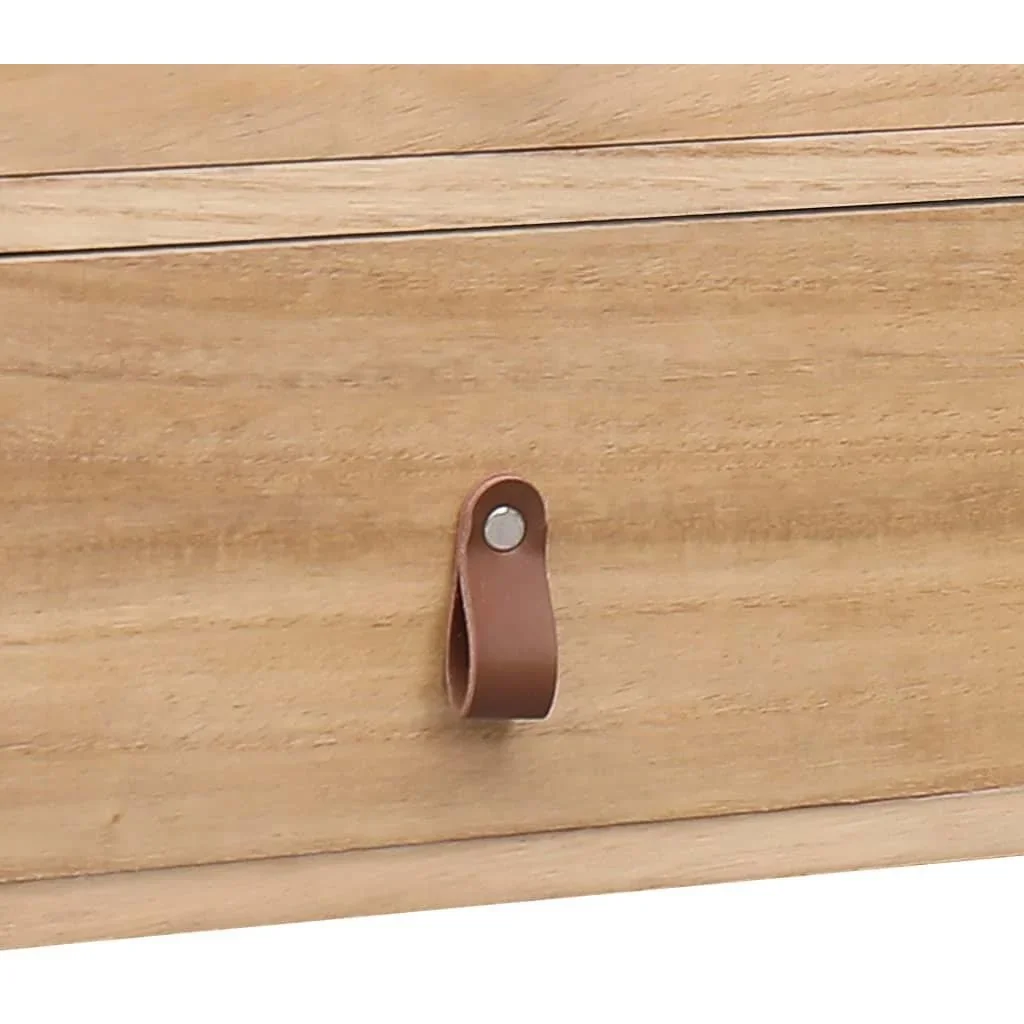 TV-Schrank 115x30x40 cm paulownia Holz - 3